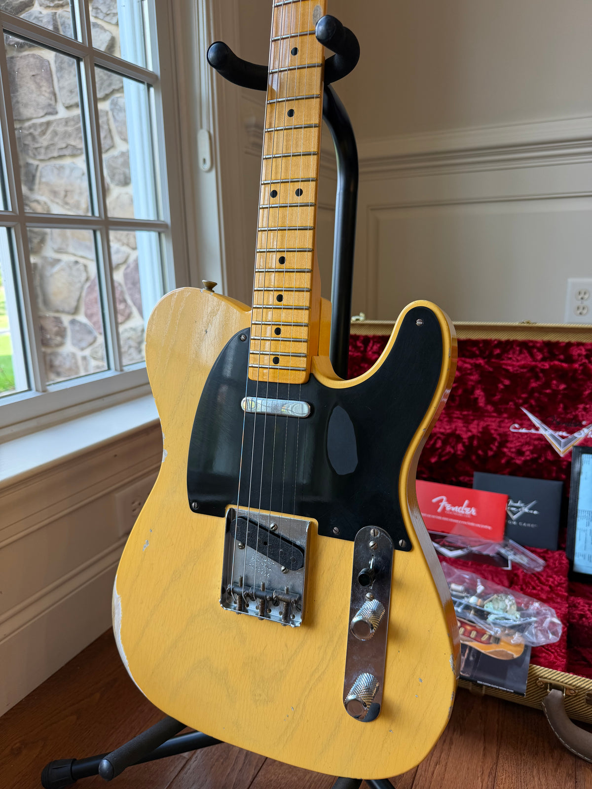2021 Fender Custom Shop ‘51 70th Anniversary Broadcaster Telecaster Relic - Nocaster Blonde
