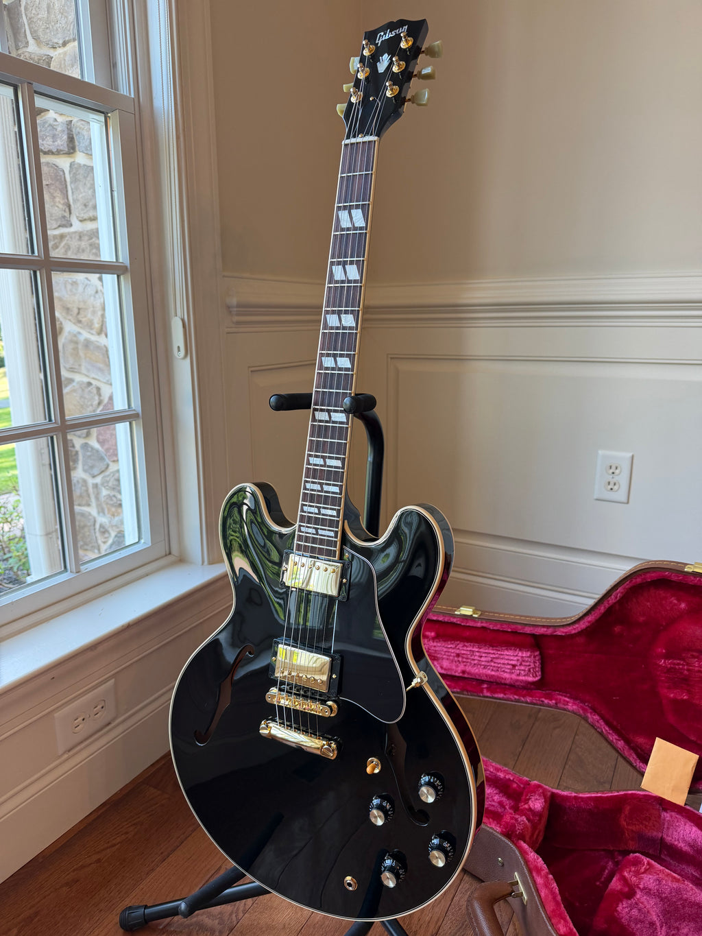 2022 Gibson ES-345 Gloss Limited Edition - Ebony Black