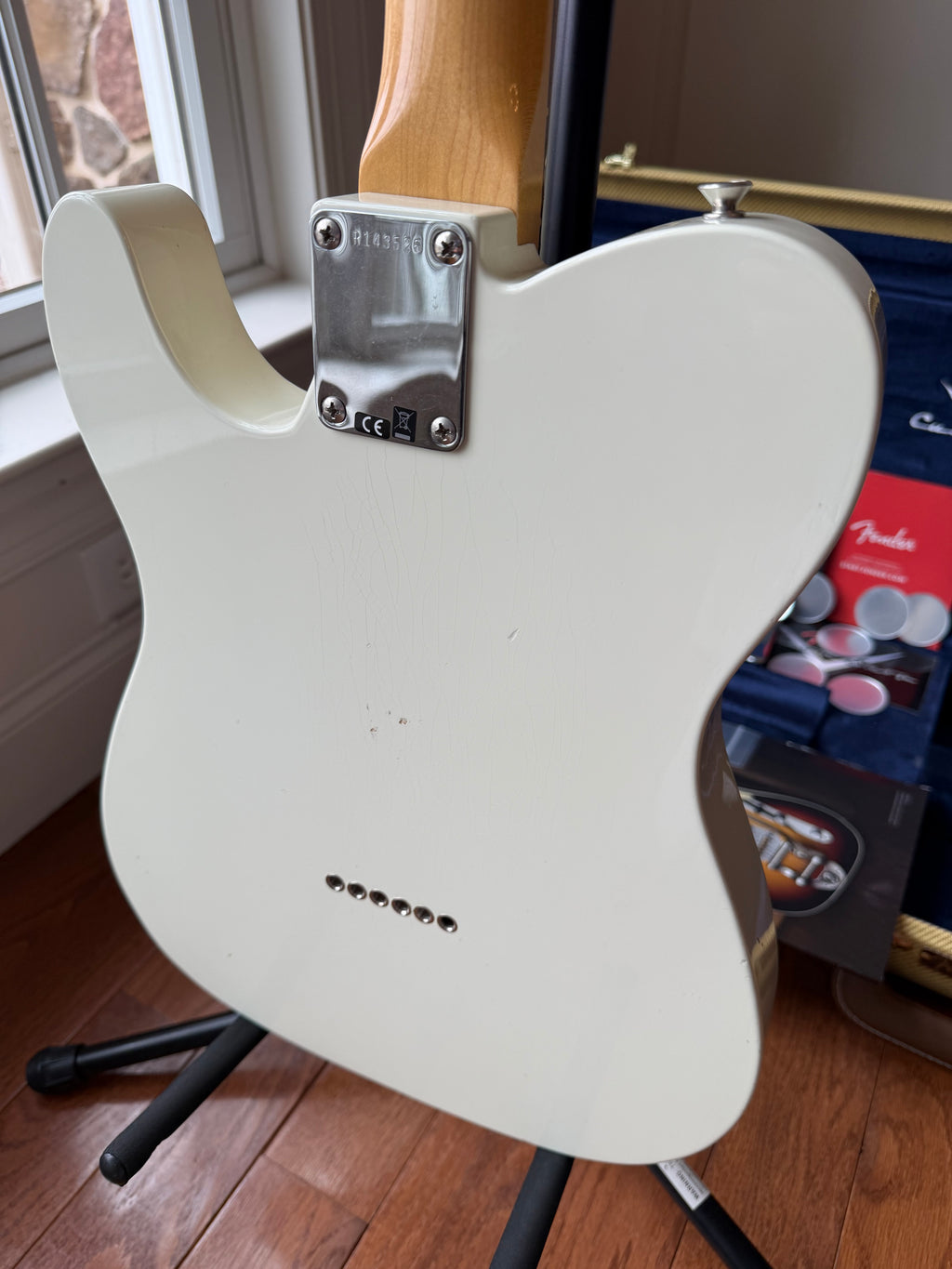 2025 Fender Custom Shop Telecaster Jimmy Page Signature Journeyman Relic - White - Image 11