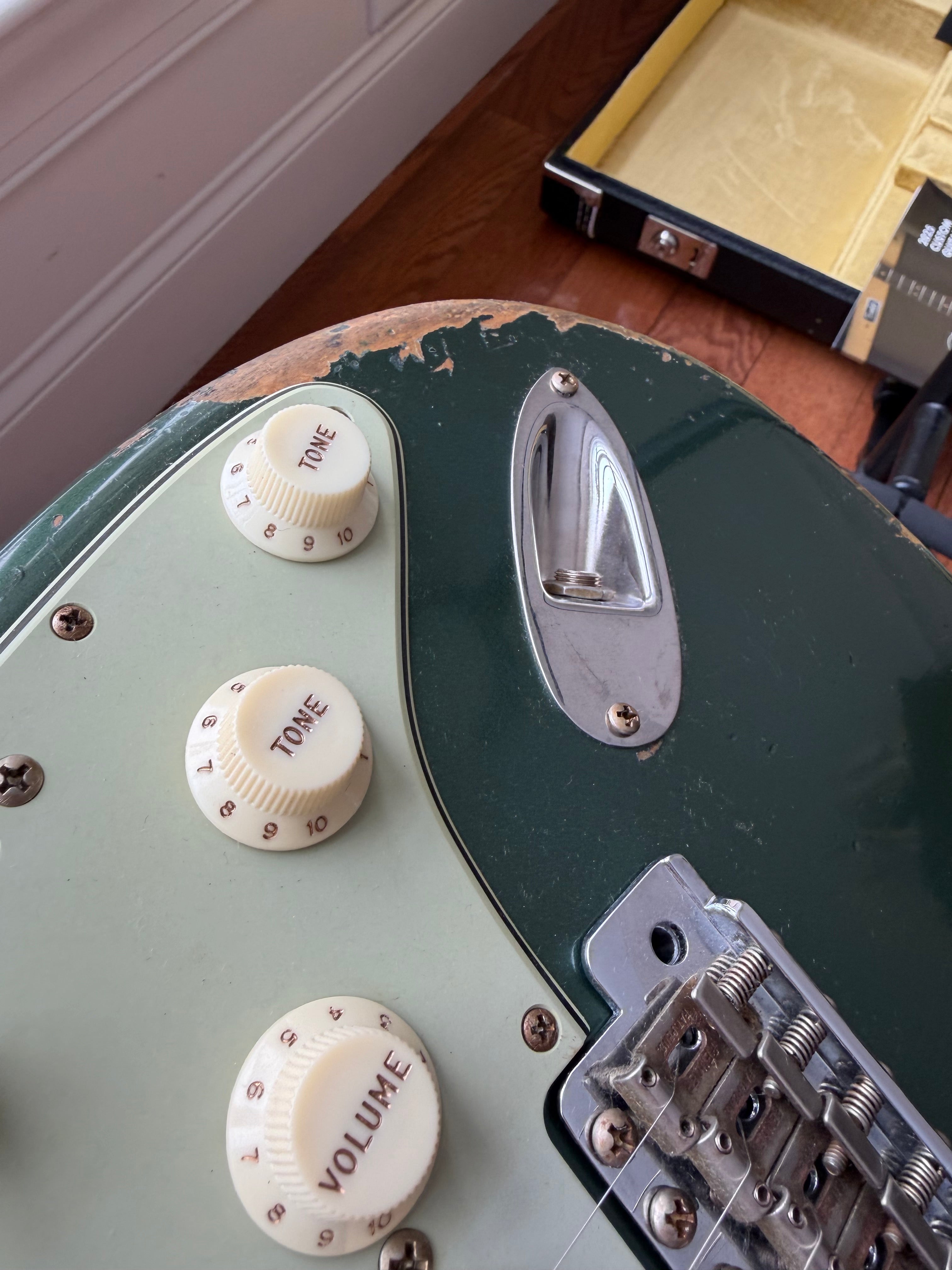 2026 Fender Custom Shop '64 Stratocaster L-Series Heavy Relic - Aged Sherwood Metallic Green - Image 16