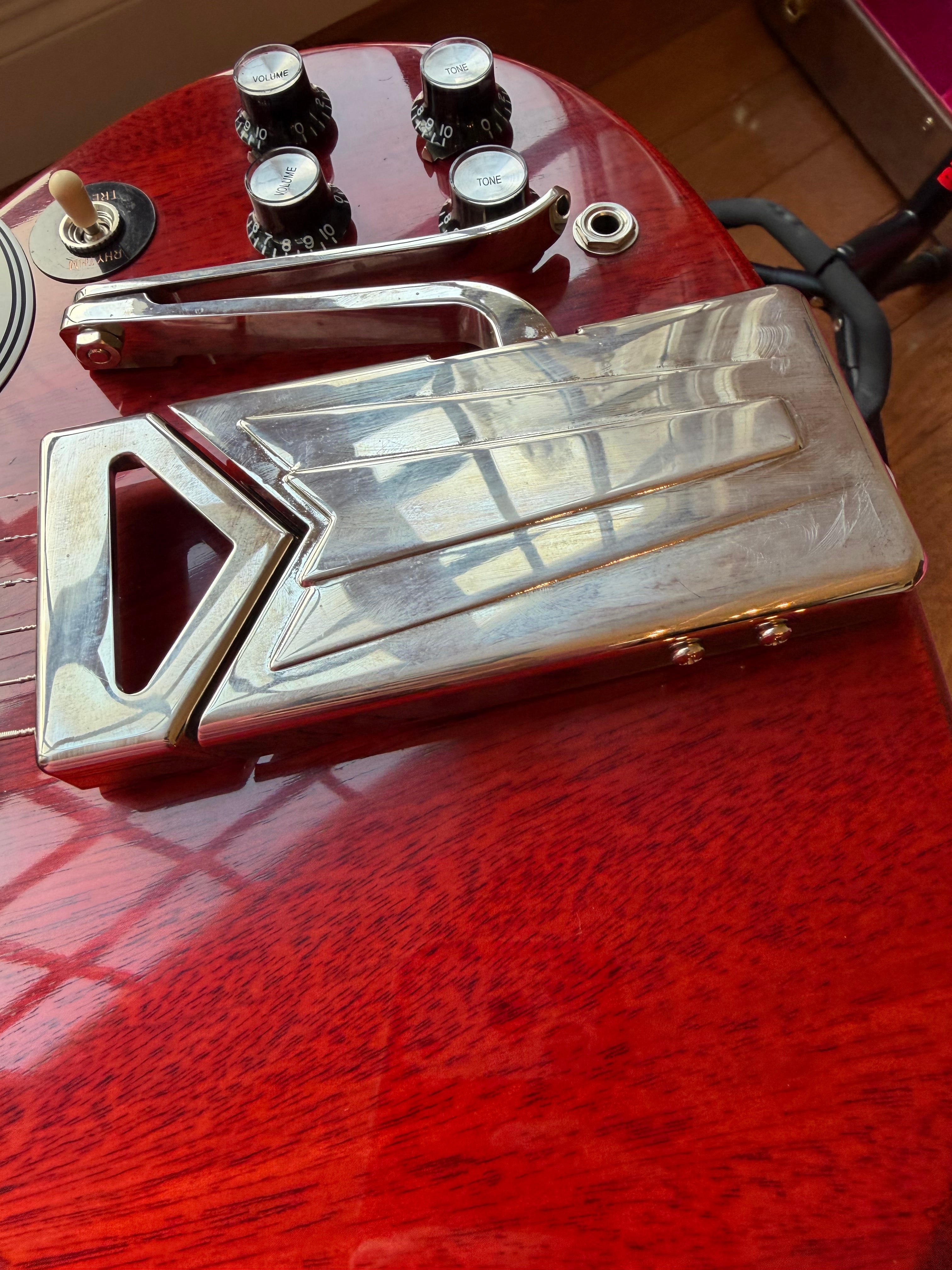 2021 Gibson Custom Shop ‘61 Les Paul SG 60th Anniversary Sideways Vibrola VOS - Cherry Red