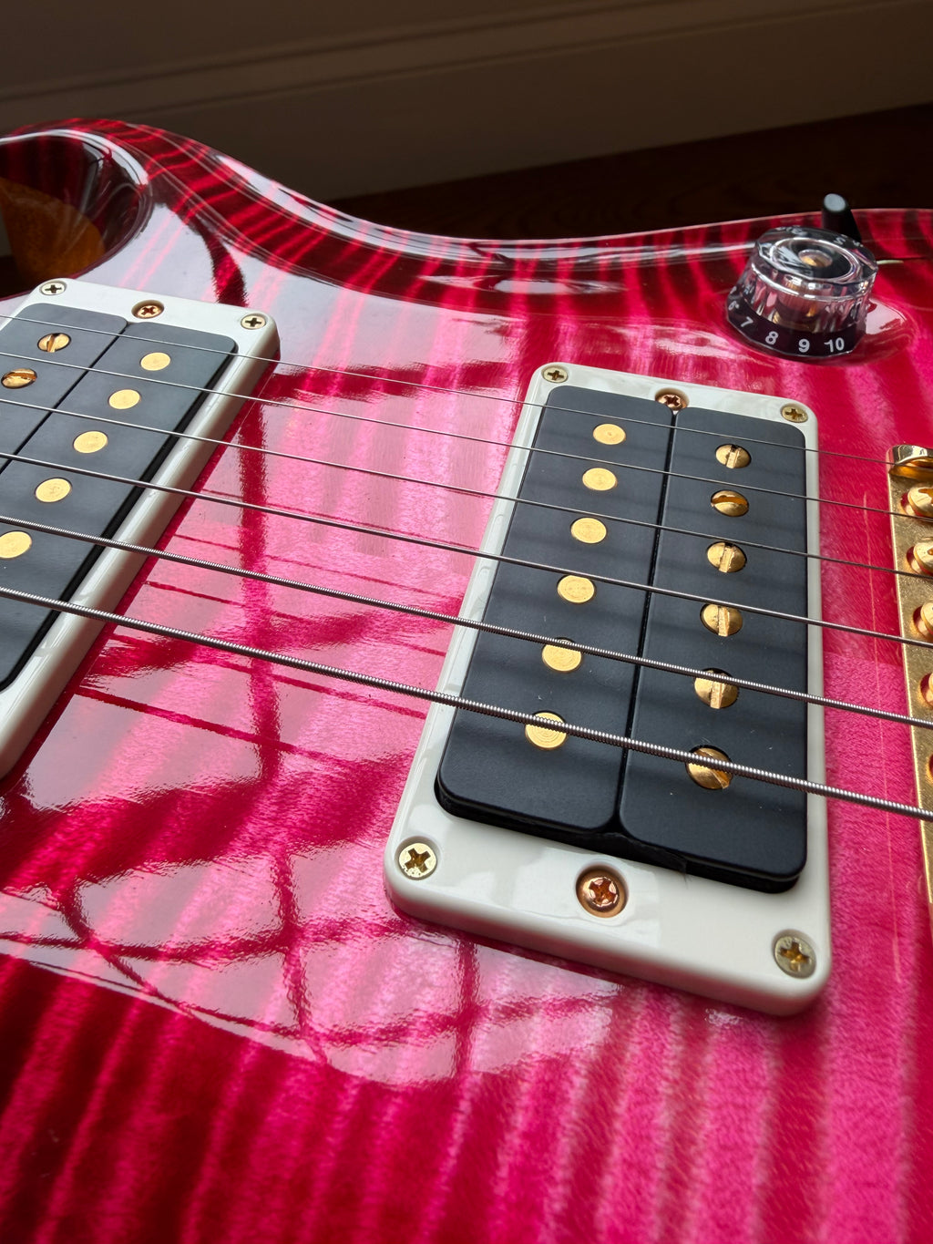 2025 PRS Private Stock Custom 24 Semi-Hollow Piezo - Blood Red Glow