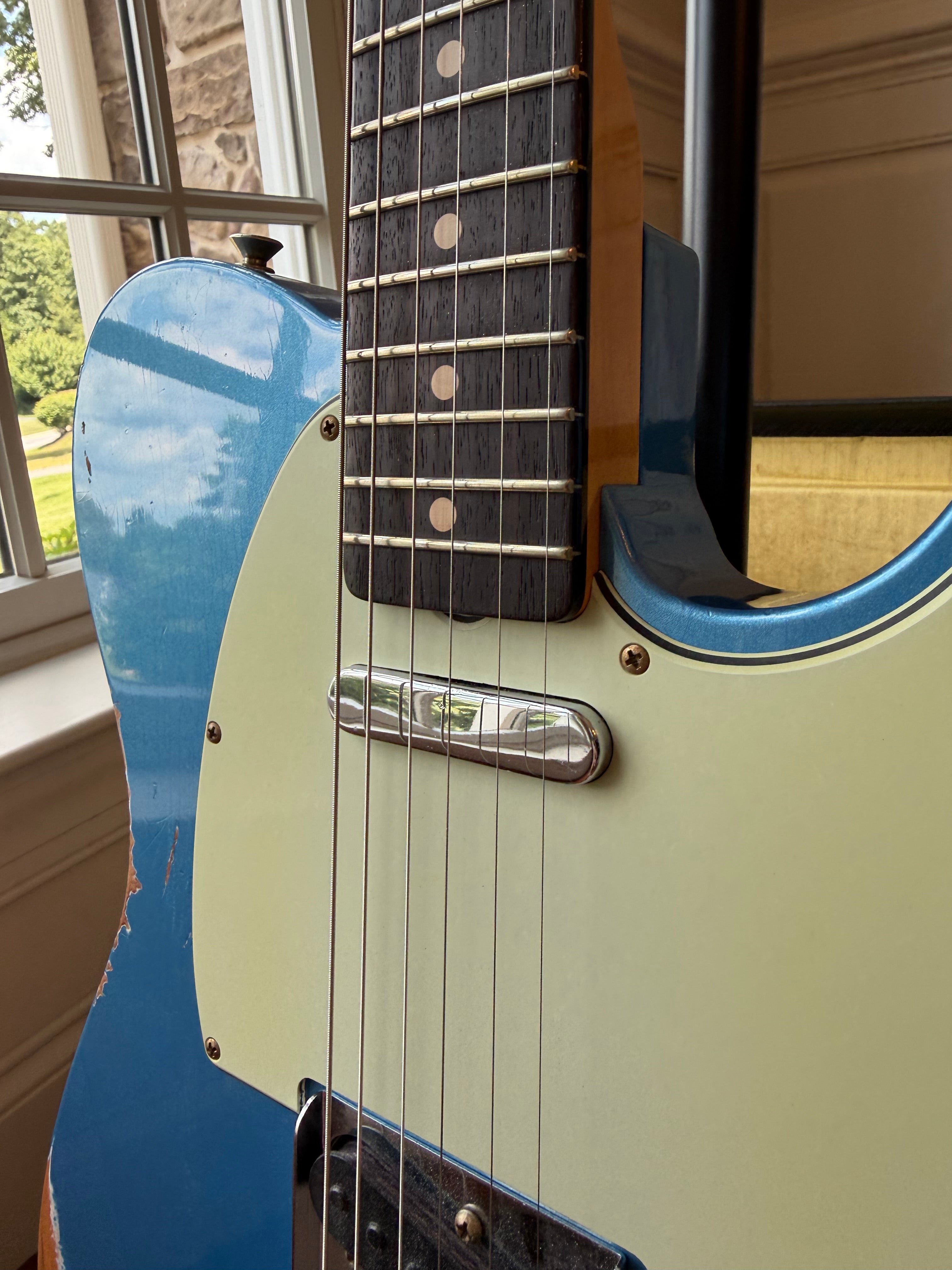 2025 Fender Custom Shop ‘63 Telecaster LR25 Relic - Aged Lake Placid Blue