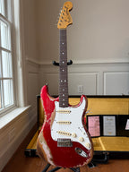 2025 Fender Custom Shop Stratocaster Pro SR25 Super Heavy Relic - Candy Apple Red - Image 3