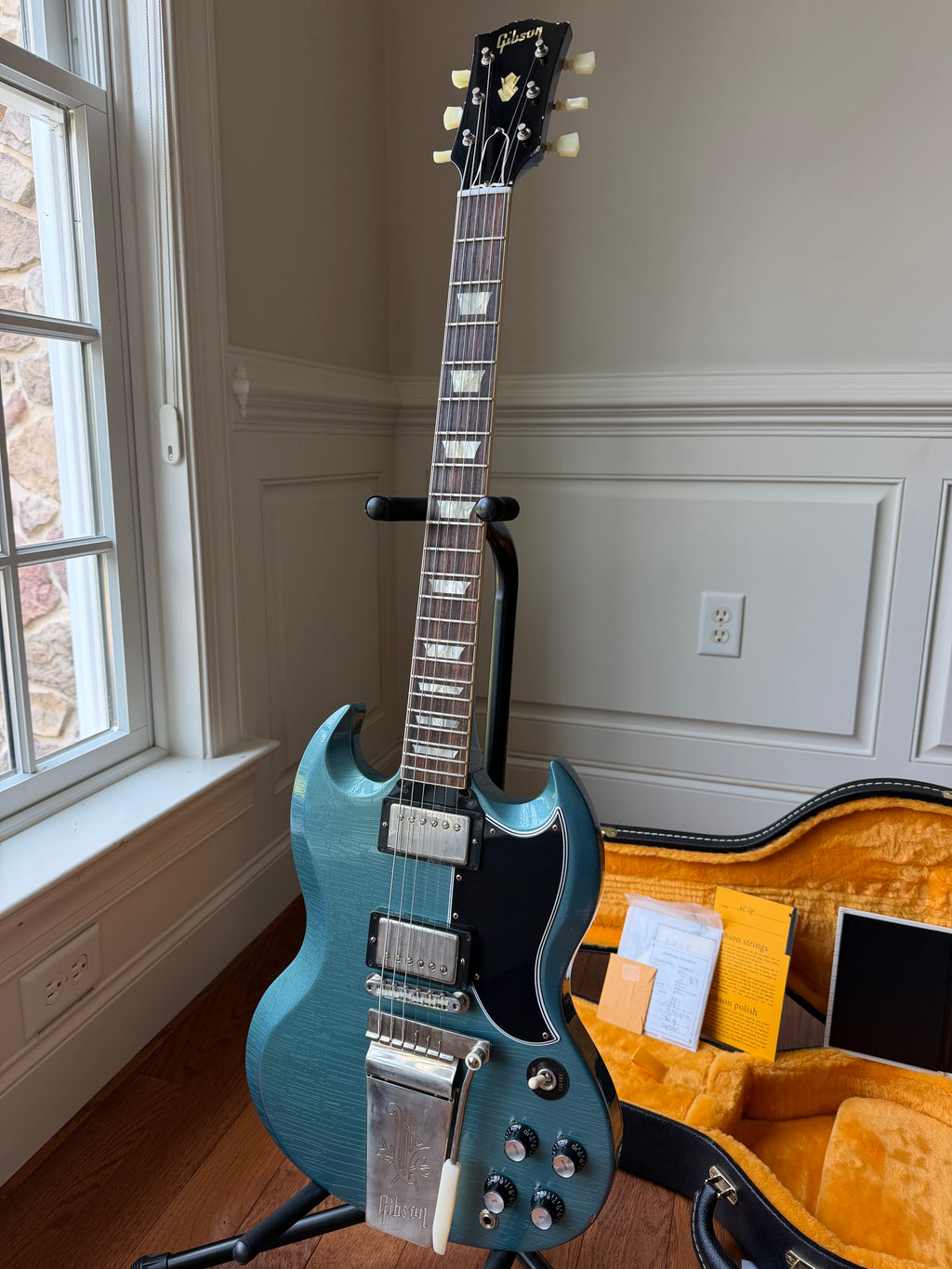 2022 Gibson Custom Shop SG ‘64 Reissue VOS Murphy Lab Light Aged - Pelham Blue