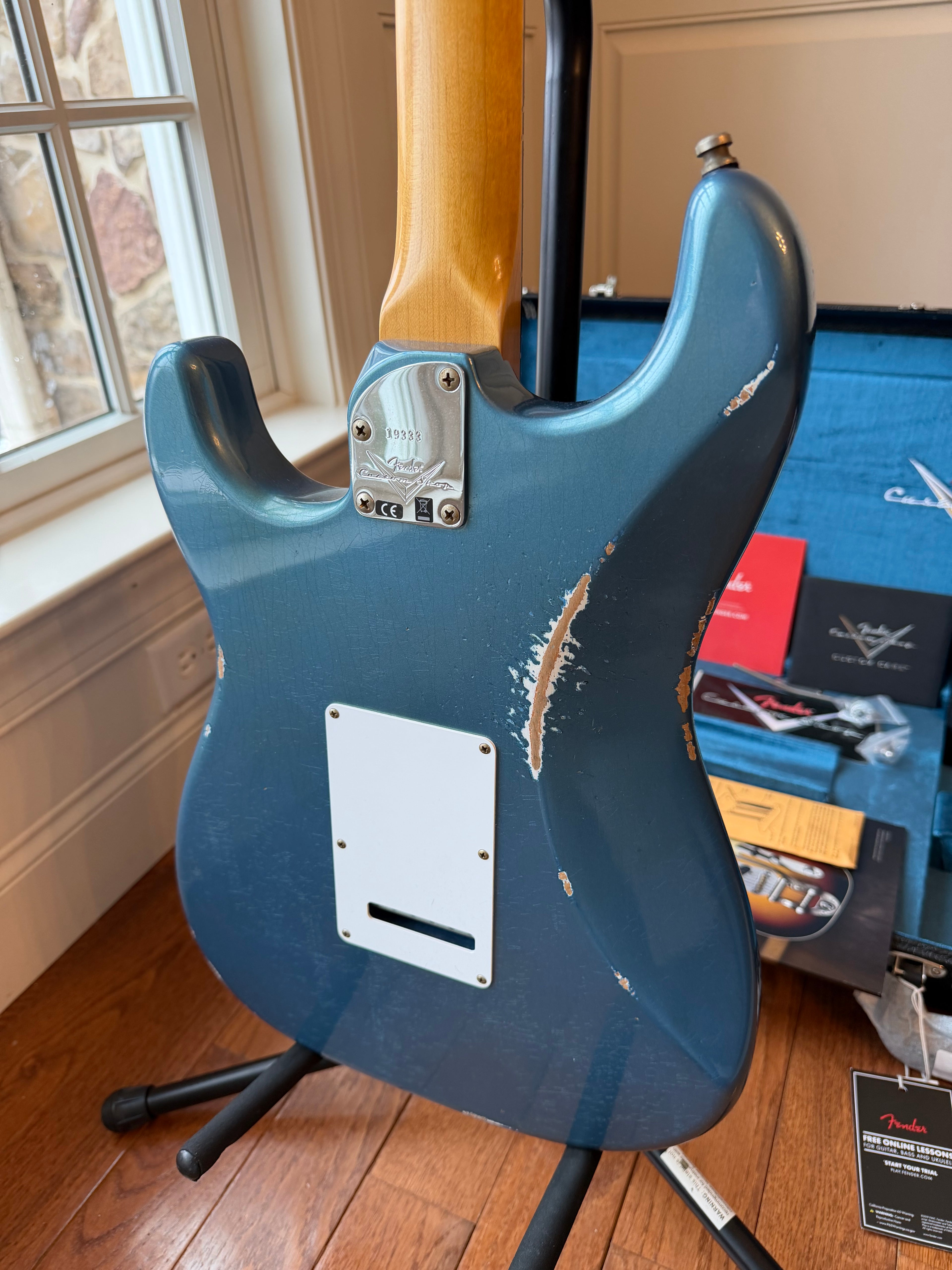 2026 Fender Custom Shop Stratocaster Pro W25 Relic - Aged Lake Placid Blue - Image 11