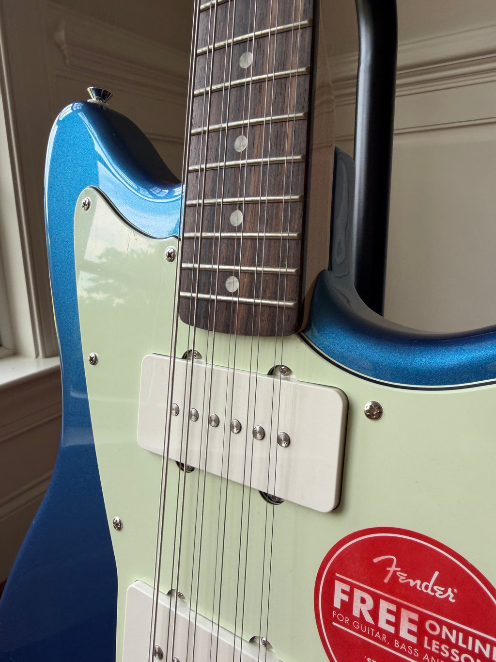 Squier Paranormal Jazzmaster XII 12-String Electric Guitar - Lake Placid Blue