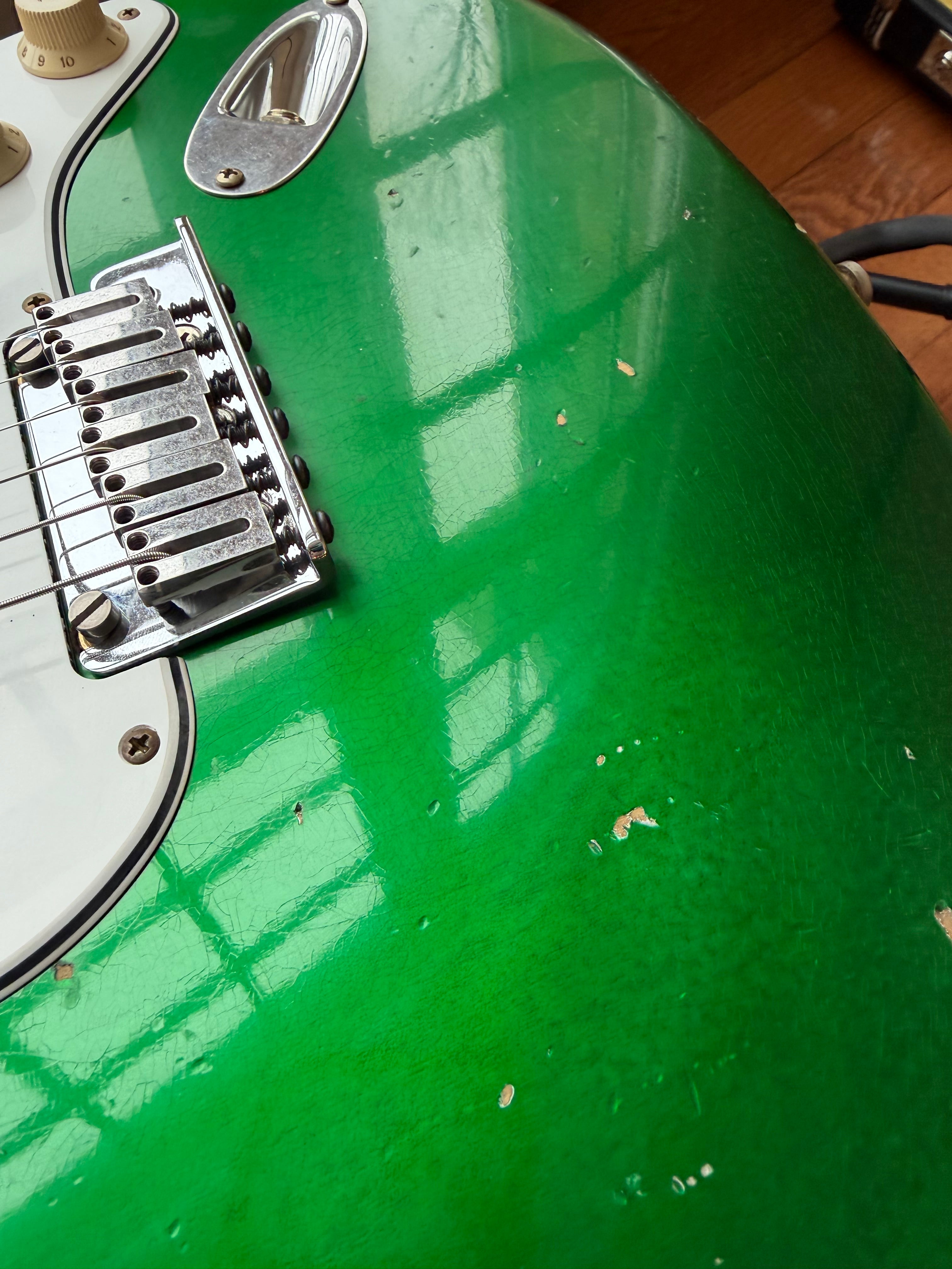 2026 Fender Custom Shop Stratocaster Pro W25 Relic - Candy Apple Green - Image 14