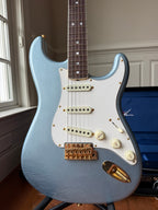 2025 Fender Custom Shop ‘65 Stratocaster Gold Hardware Channel Bound LTD LCC - Ice Blue Metallic