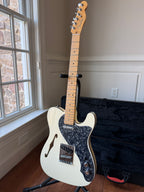 2013 Fender American Deluxe Telecaster Thinline - Olympic White - Image 5