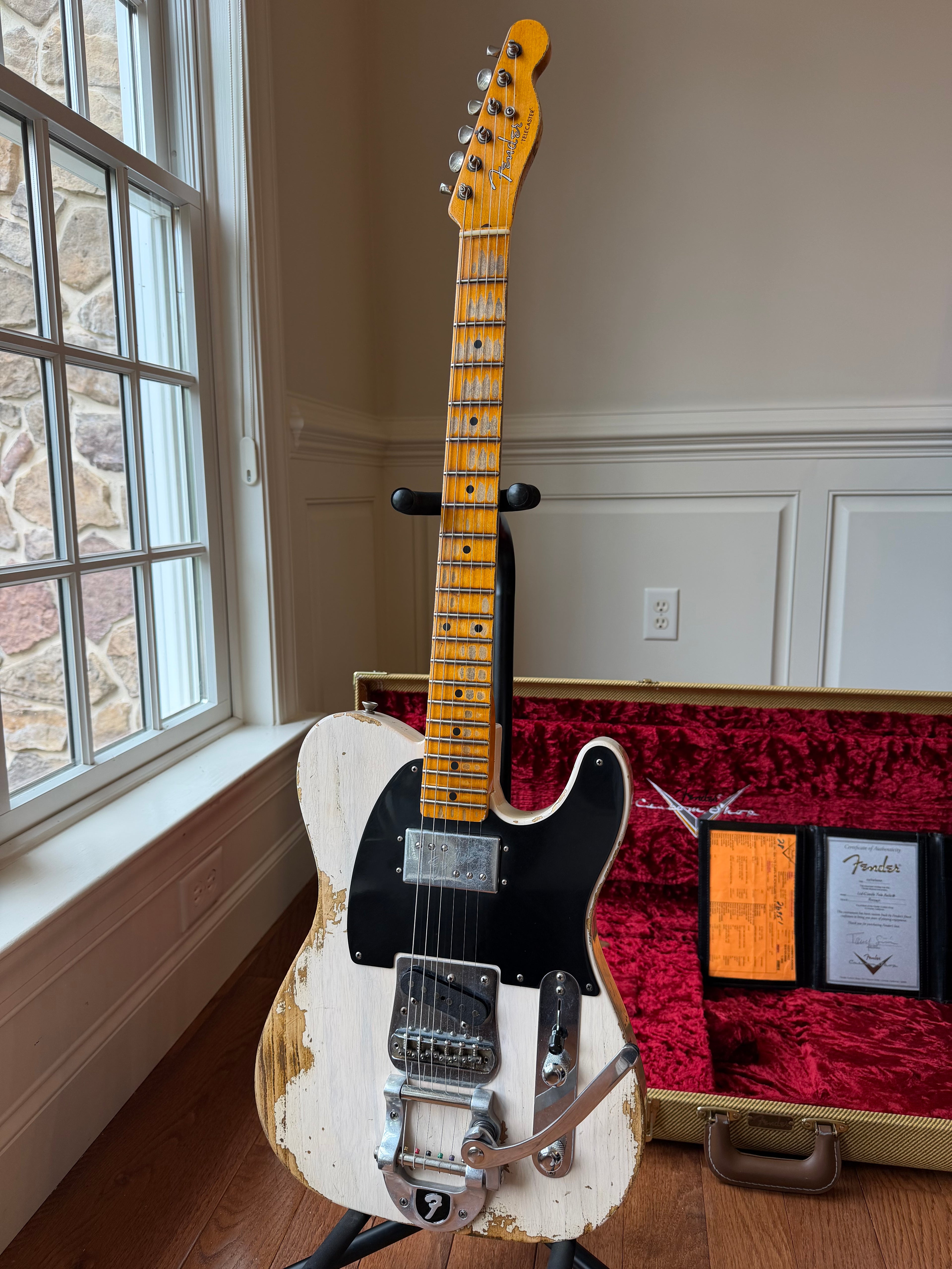 2020 Fender Custom Shop Tele Cunife Limited Edition Heavy Relic - Aged White Blonde