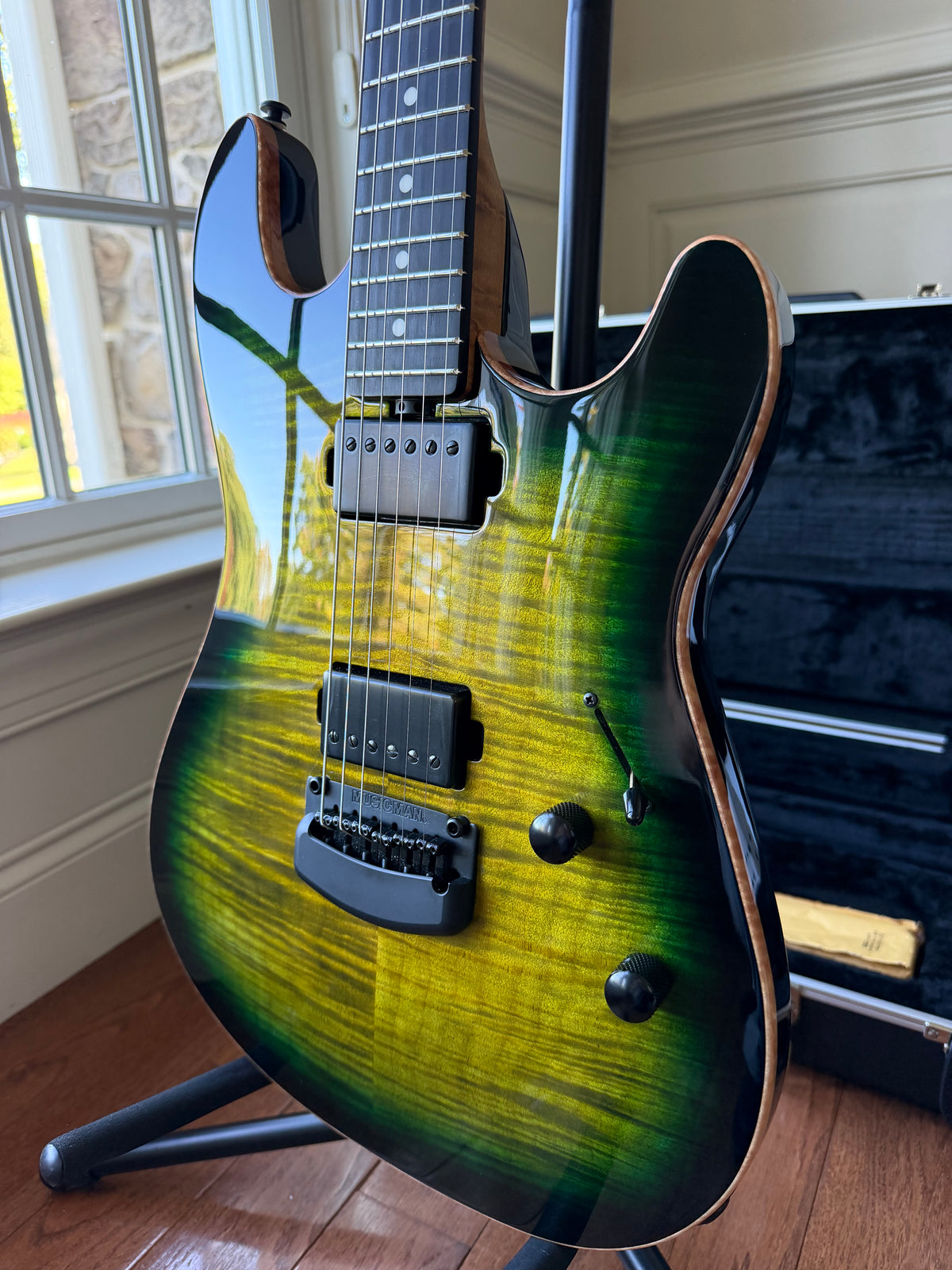 2021 Ernie Ball Music Man Sabre HH - Gator Burst Flame
