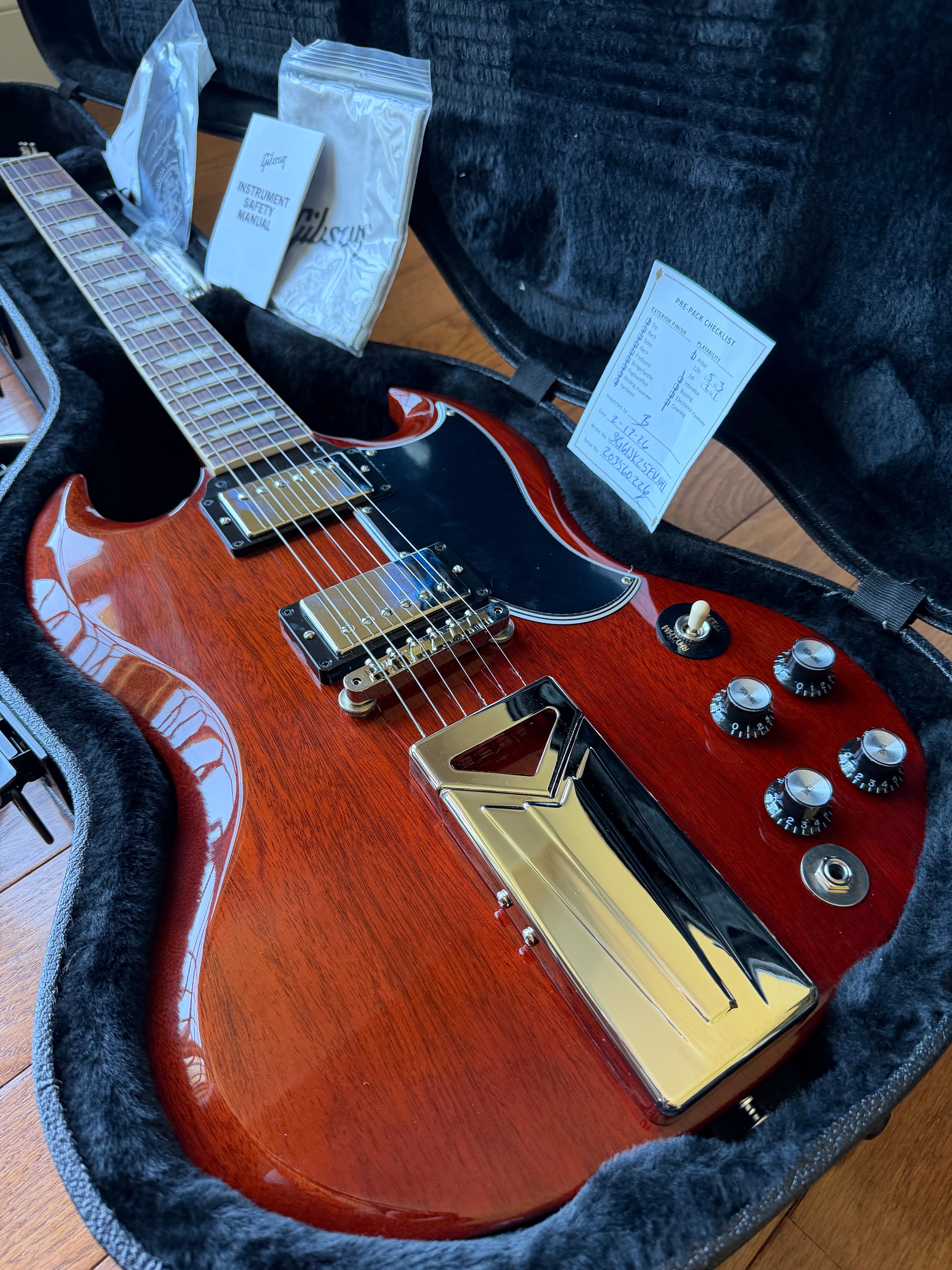 2026 Gibson Jake Kiszka Signature '61 SG Standard - Faded Vintage Cherry Red