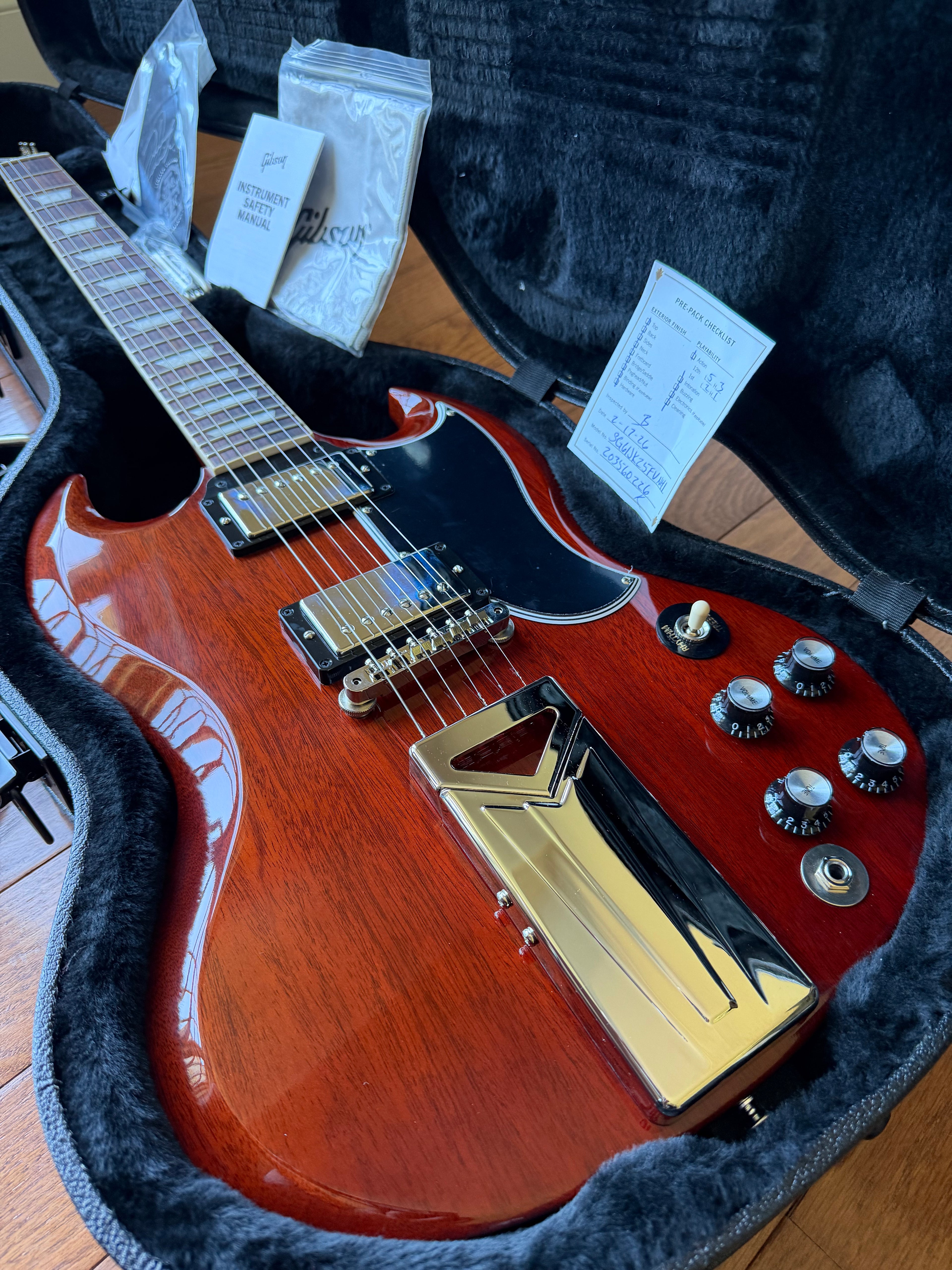 2026 Gibson Jake Kiszka Signature '61 SG Standard - Faded Vintage Cherry Red