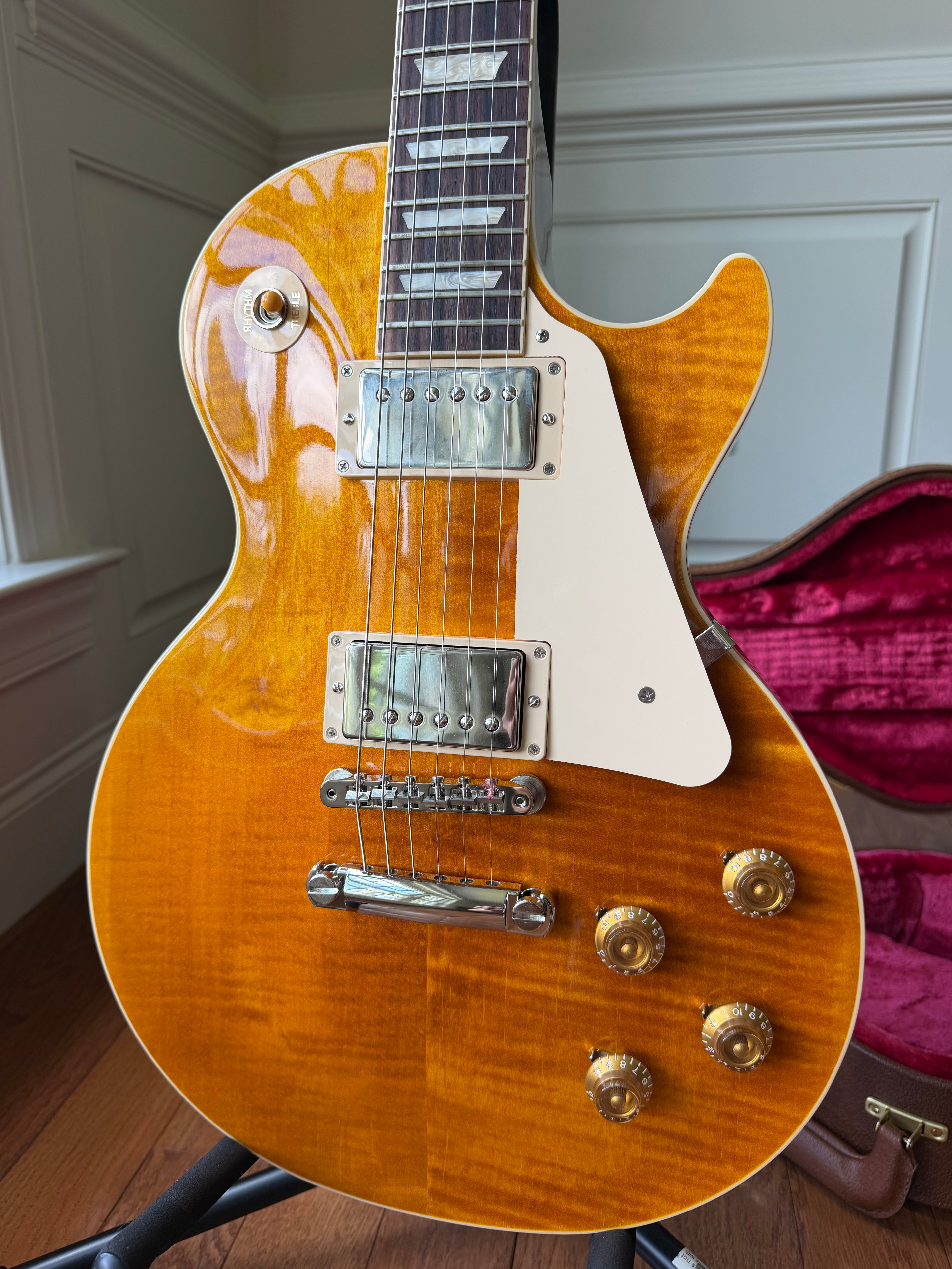 2026 Gibson Les Paul Standard 50s Figured Top - Honey Amber