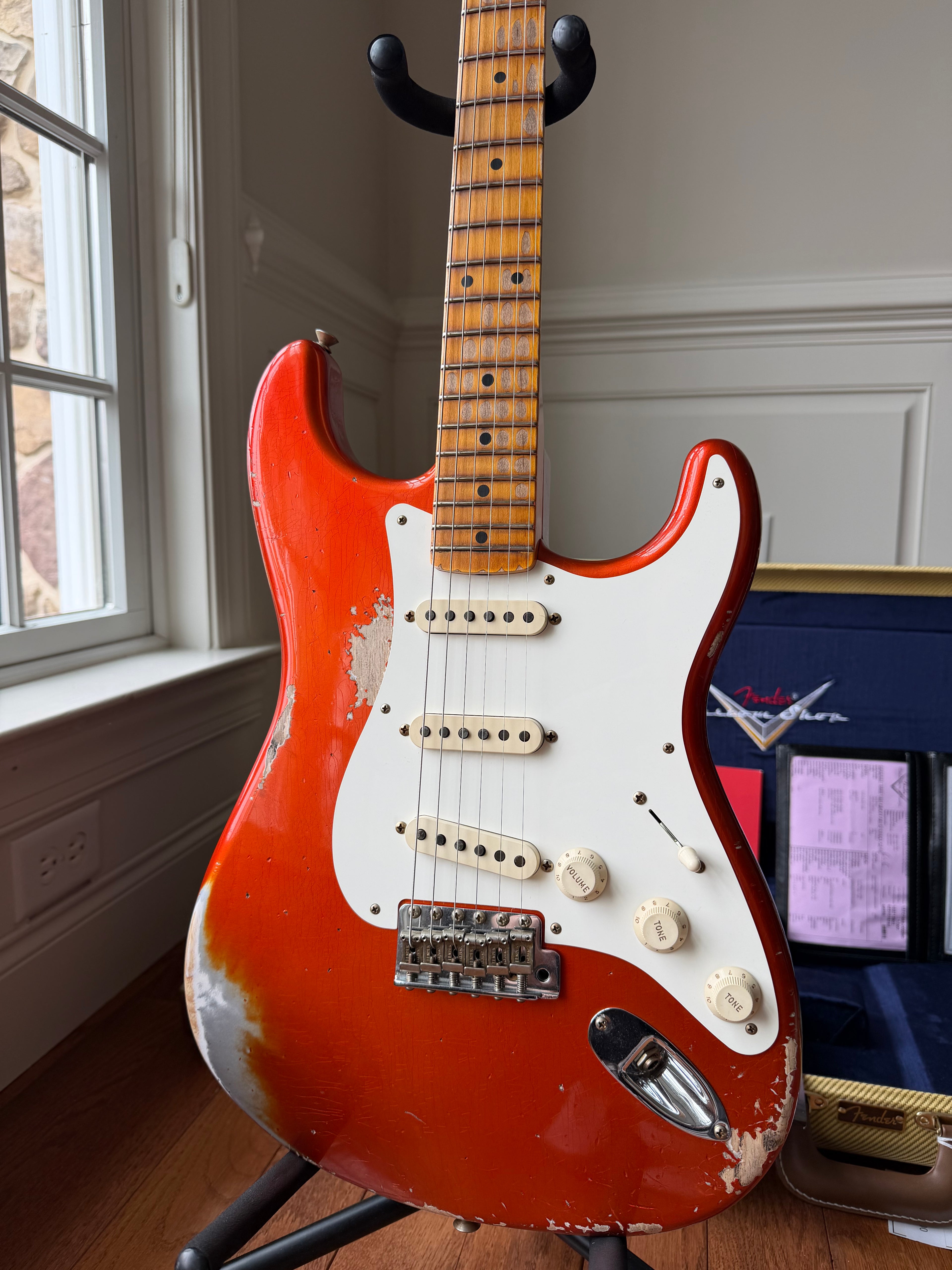 2025 Fender Custom Shop ‘57 Stratocaster SR25 Heavy Relic - Aged Candy Tangerine