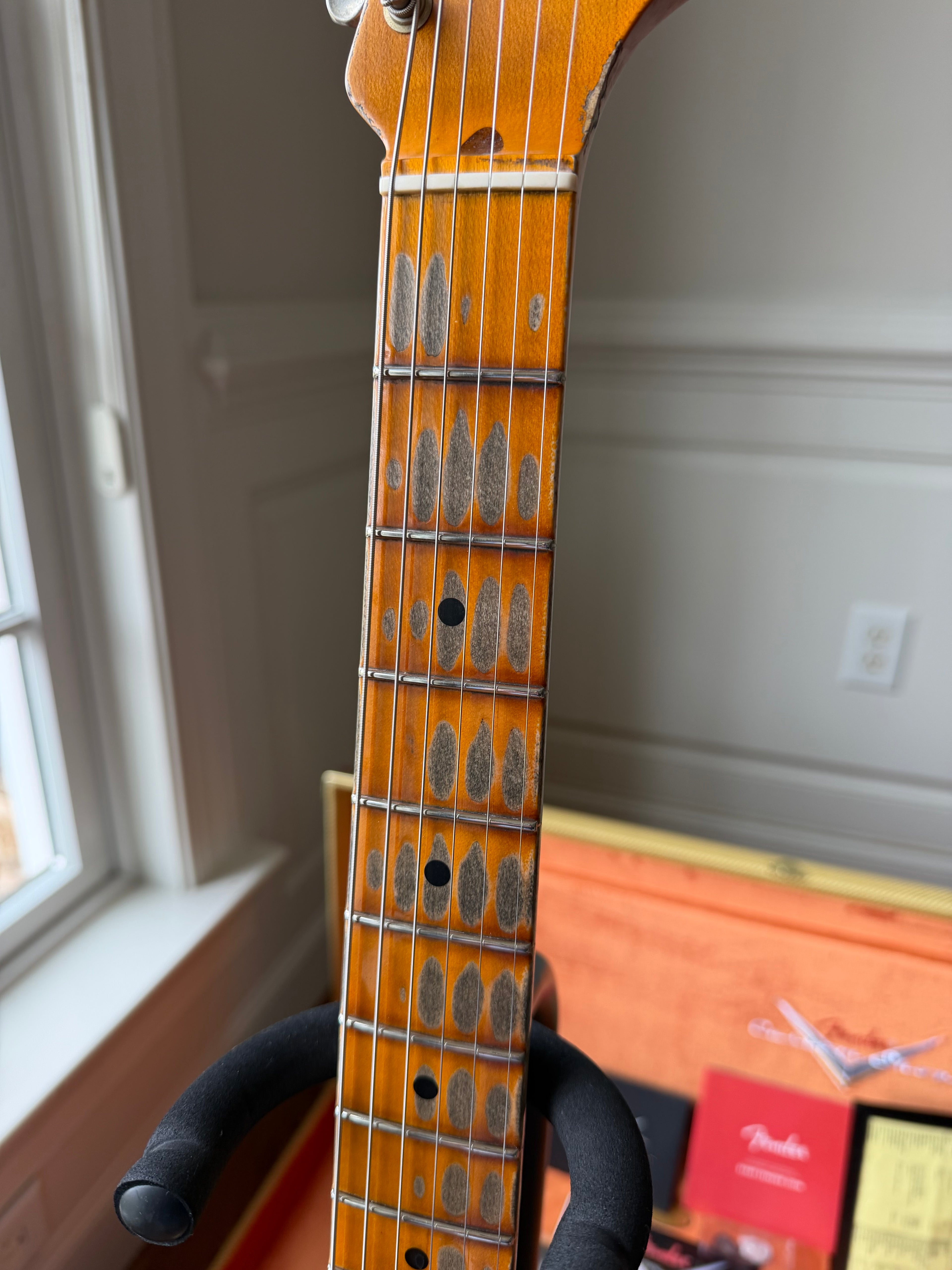2026 Fender Custom Shop '57 Stratocaster SR25 Heavy Relic - Aged Violin Burst - Image 6