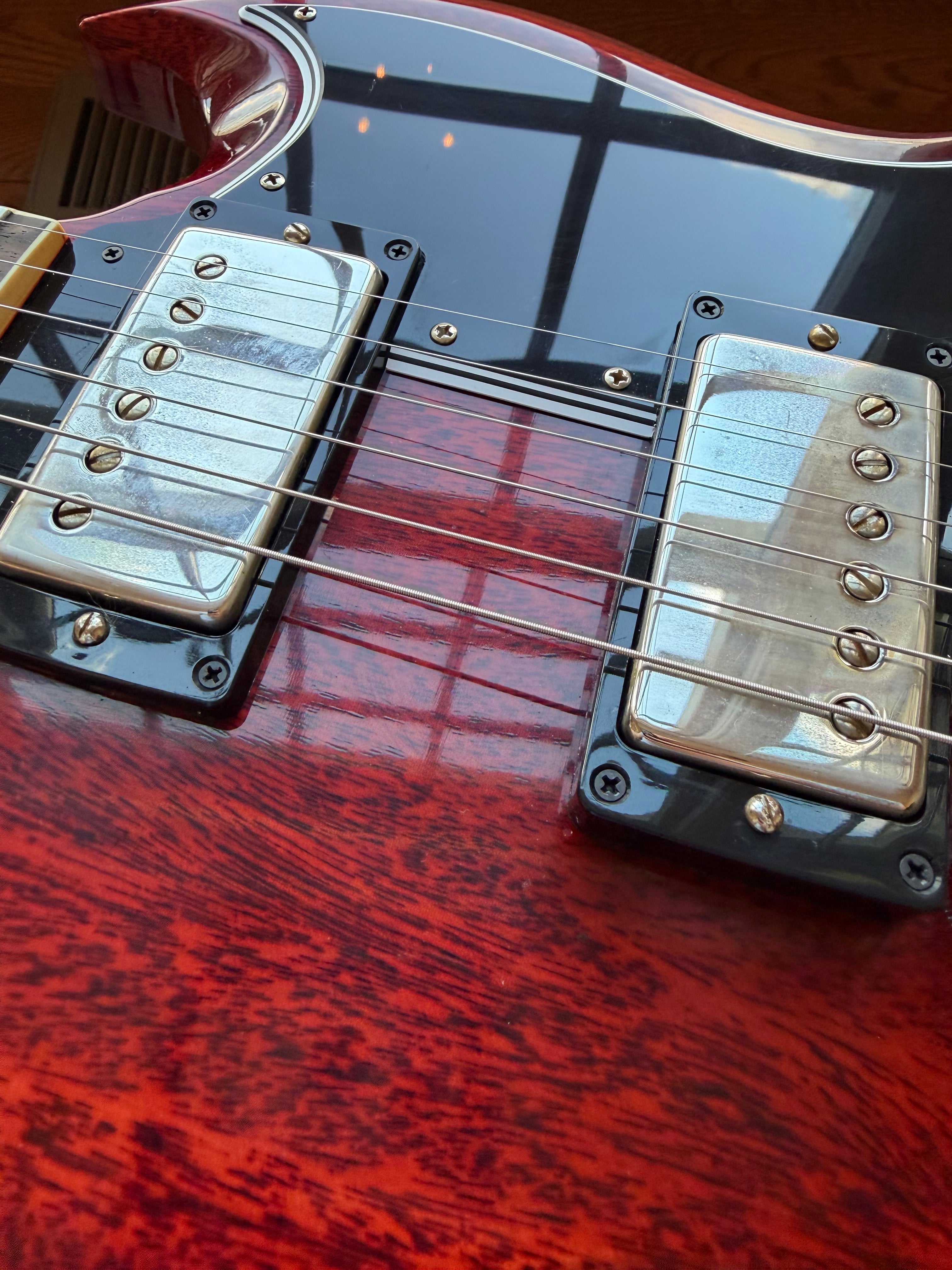 2025 Gibson Custom Shop '64 SG Standard VOS Maestro Vibrola - Cherry Red - Image 11