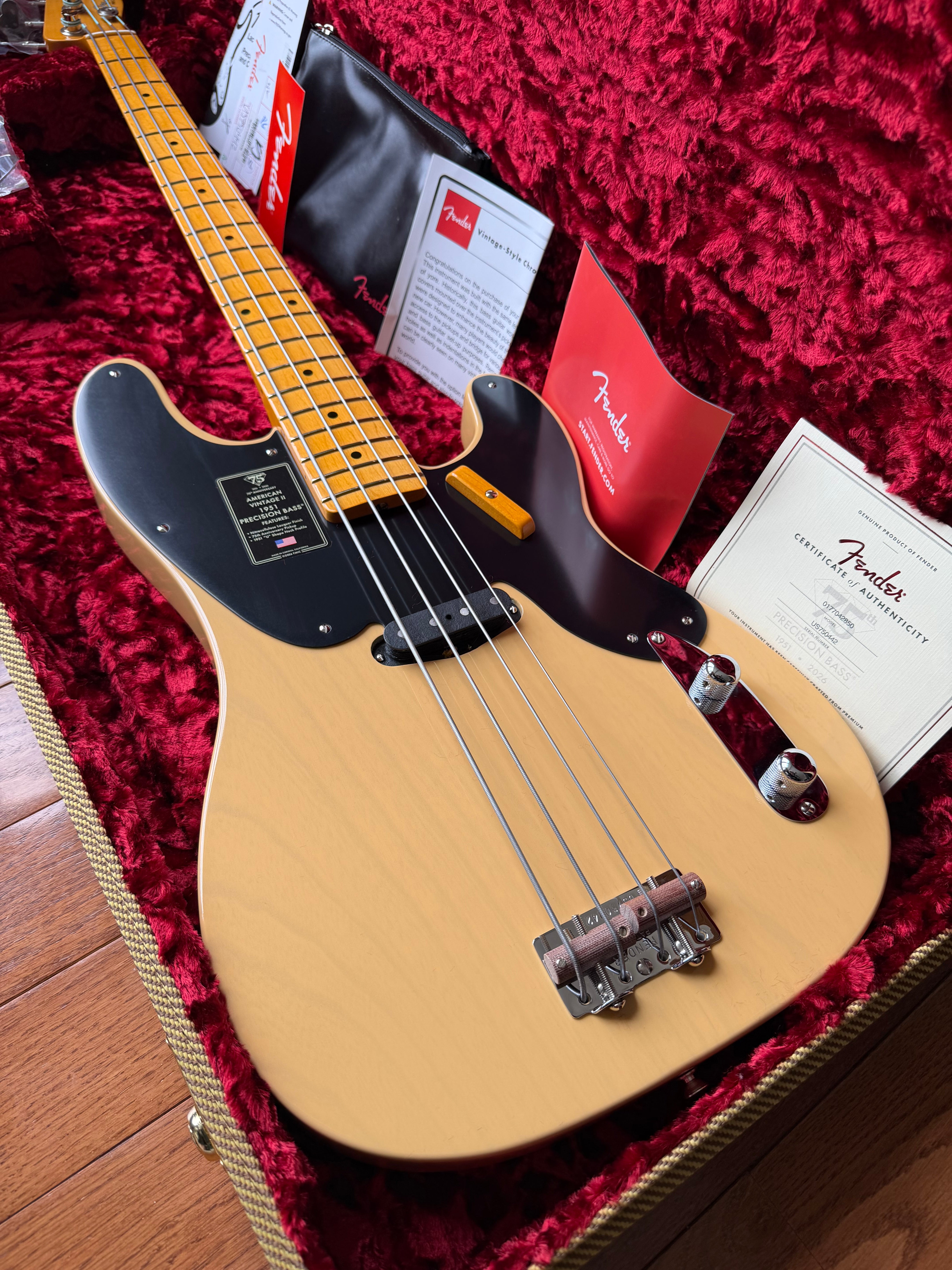 2026 Fender 75 Anniversary American Vintage II '51 Precision Bass