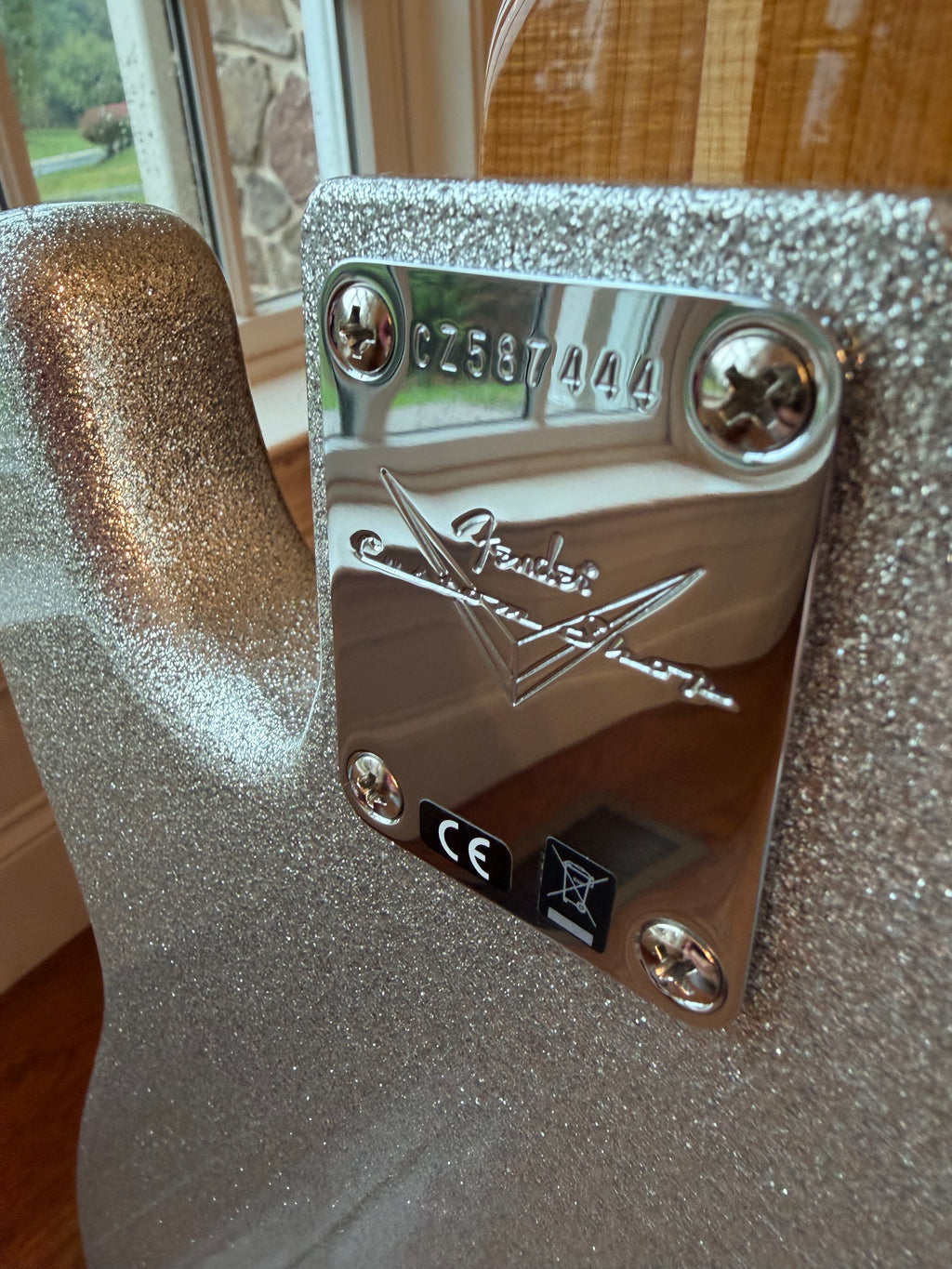 2025 Fender Custom Shop ‘58 Precision Bass NOS Roasted Neck - Silver Sparkle