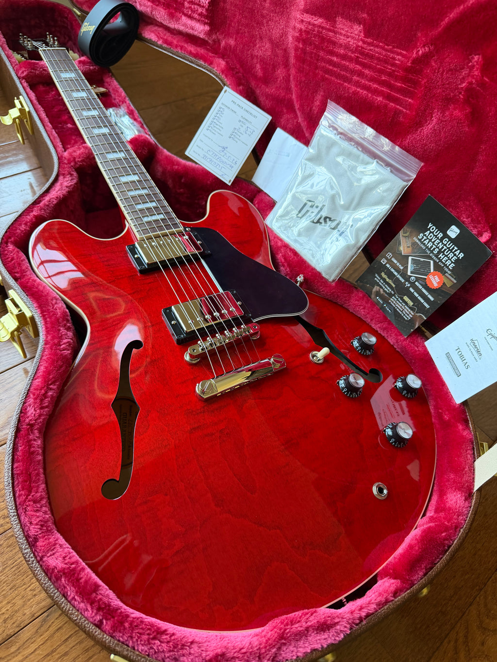 2025 Gibson ES-335 Figured - Cherry Red - Image 1