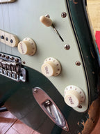 2026 Fender Custom Shop '64 Stratocaster L-Series Heavy Relic - Aged Sherwood Metallic Green - Image 6
