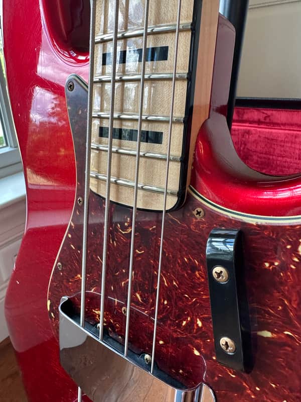2024 Fender Custom Shop '68 Jazz Bass Journeyman Relic - Aged Candy Apple Red - Image 5
