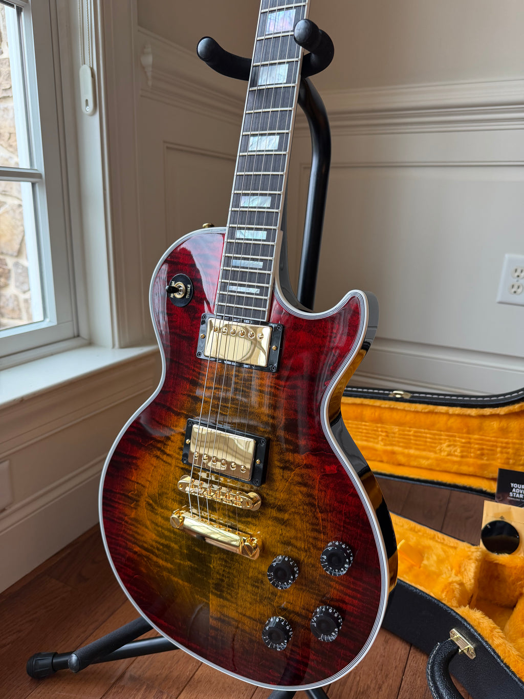 2026 Gibson Les Paul Axcess Custom Figured Top - Bengal Burst
