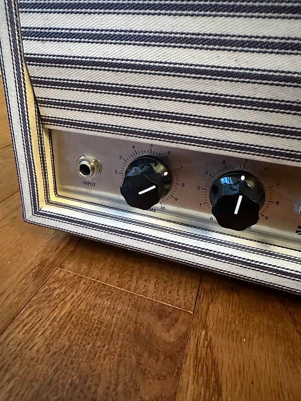 Benson Monarch Head - Oxblood Blue and White Pinstripes - Image 4