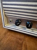 Benson Monarch Head - Oxblood Blue and White Pinstripes - Image 4