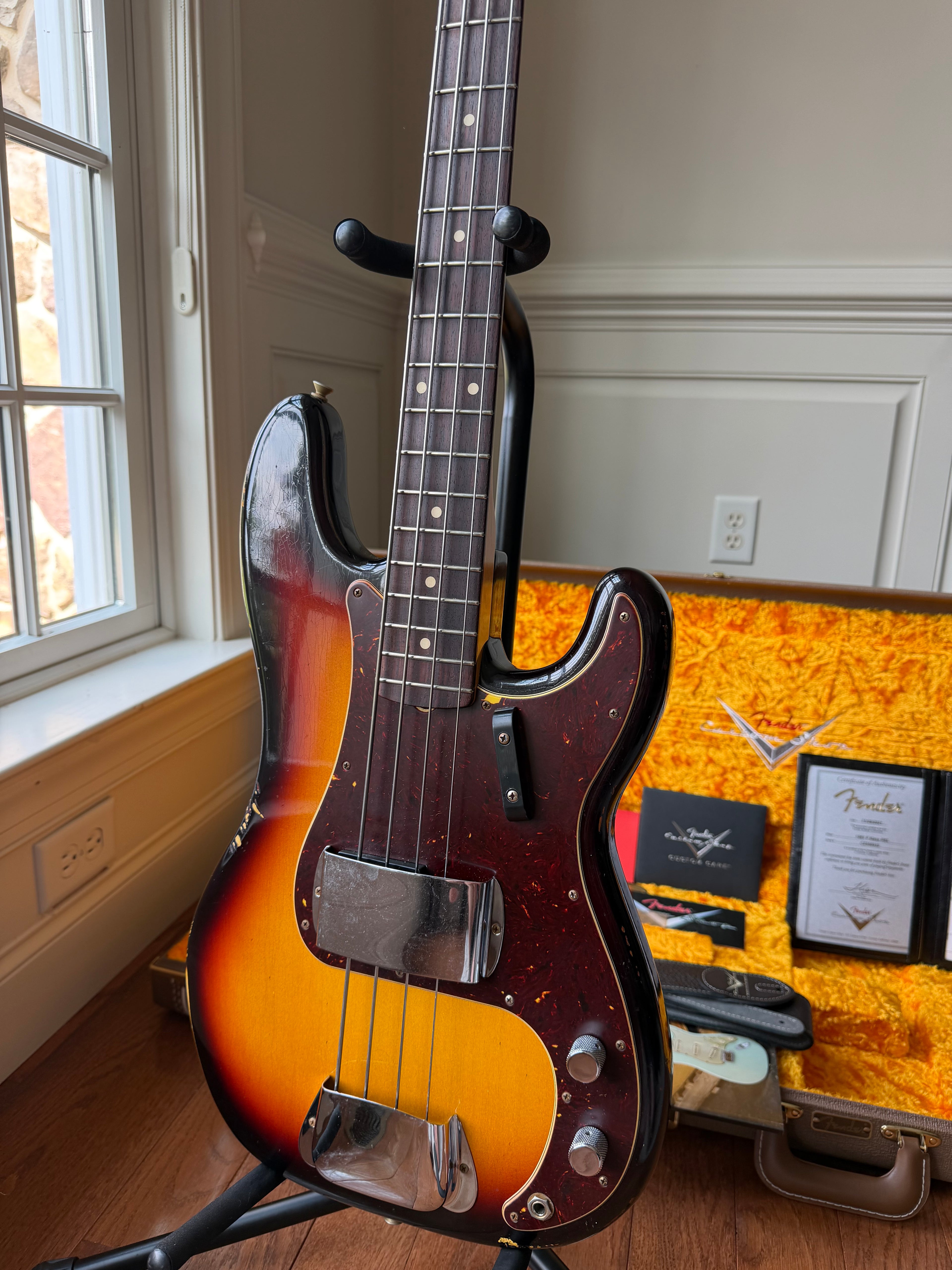 2021 Fender Custom Shop ‘61 Precision Bass Relic - 3 Color Sunburst
