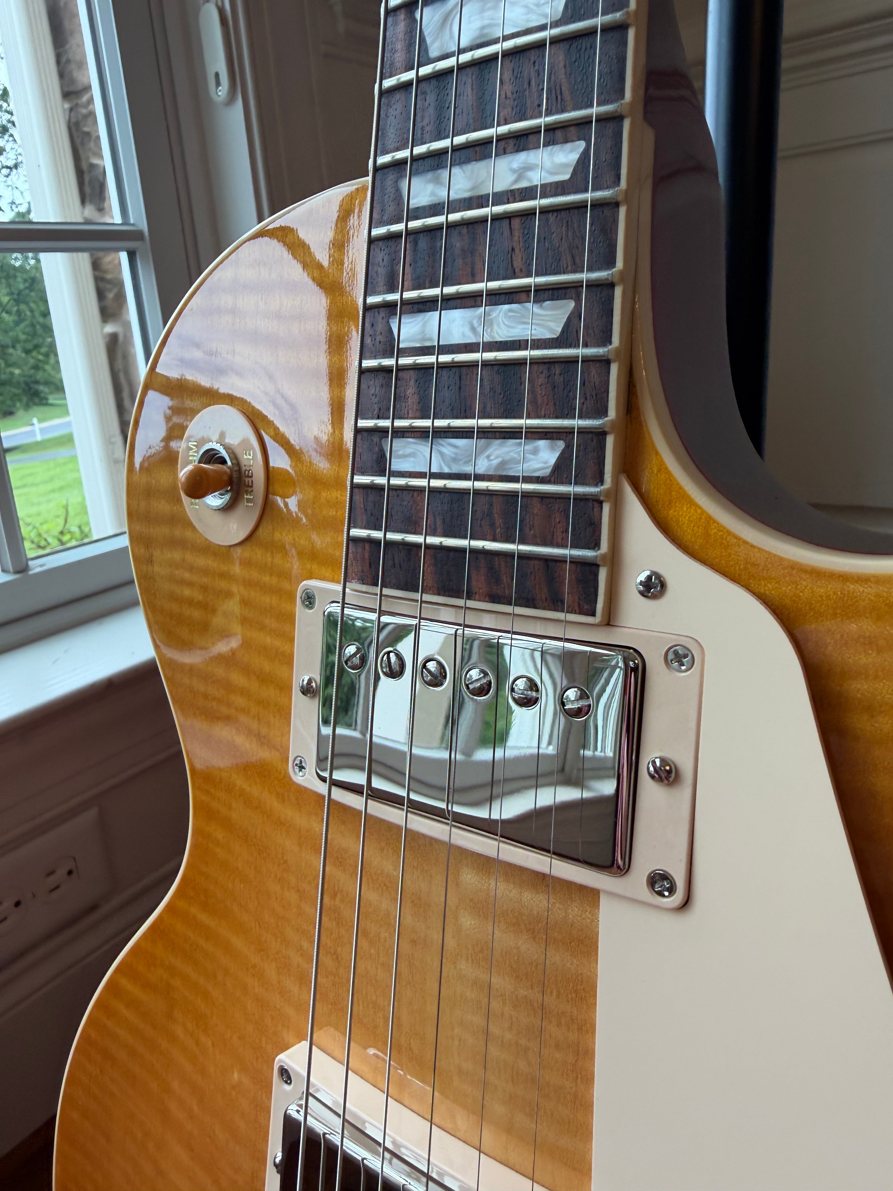 2024 Gibson Les Paul Standard 60s Wildwood Custom Shop Top - Lemon Burst