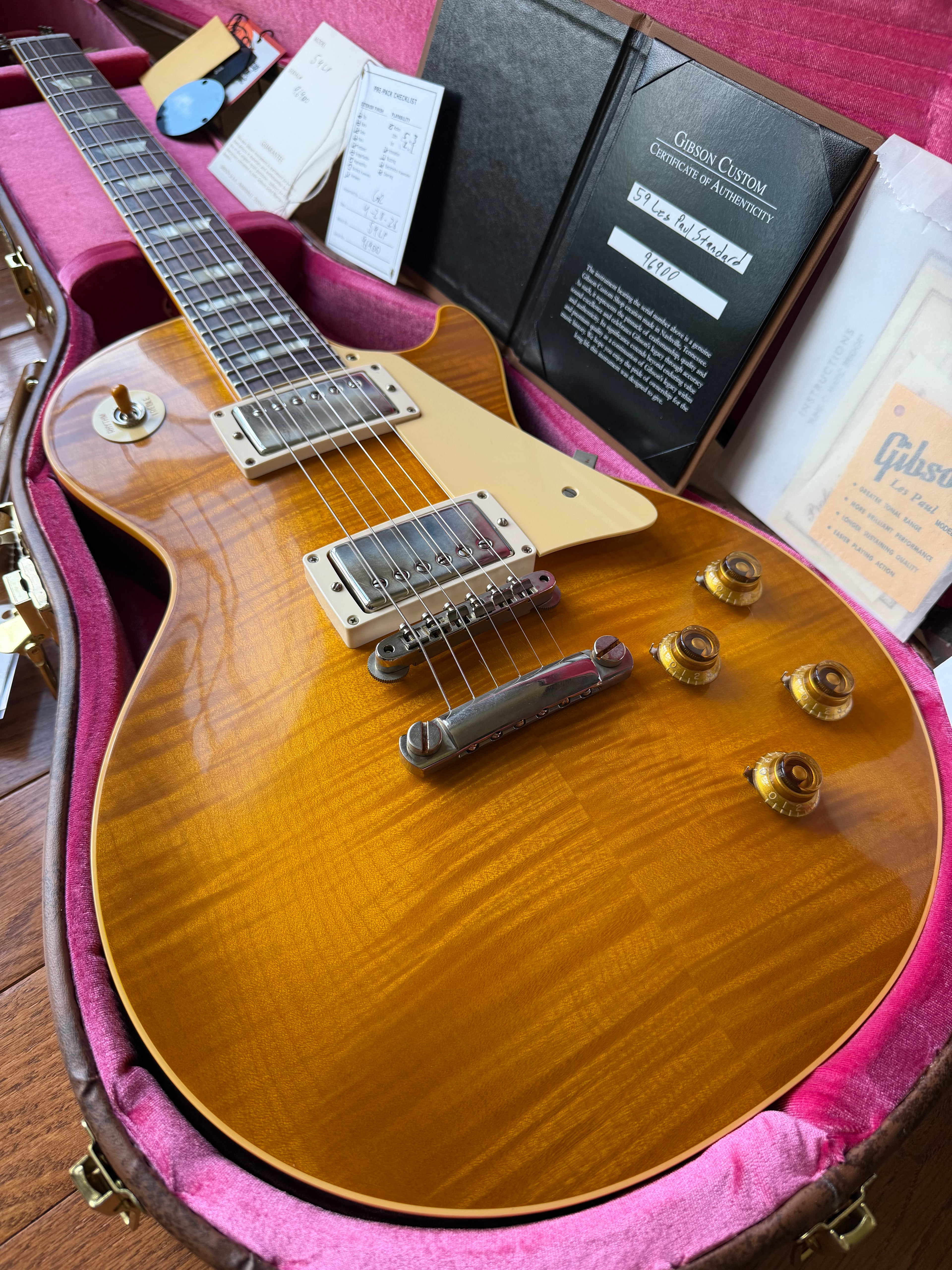 2026 Gibson Custom Shop Les Paul Standard ‘59 Reissue R9 VOS - Dirty Lemon Burst