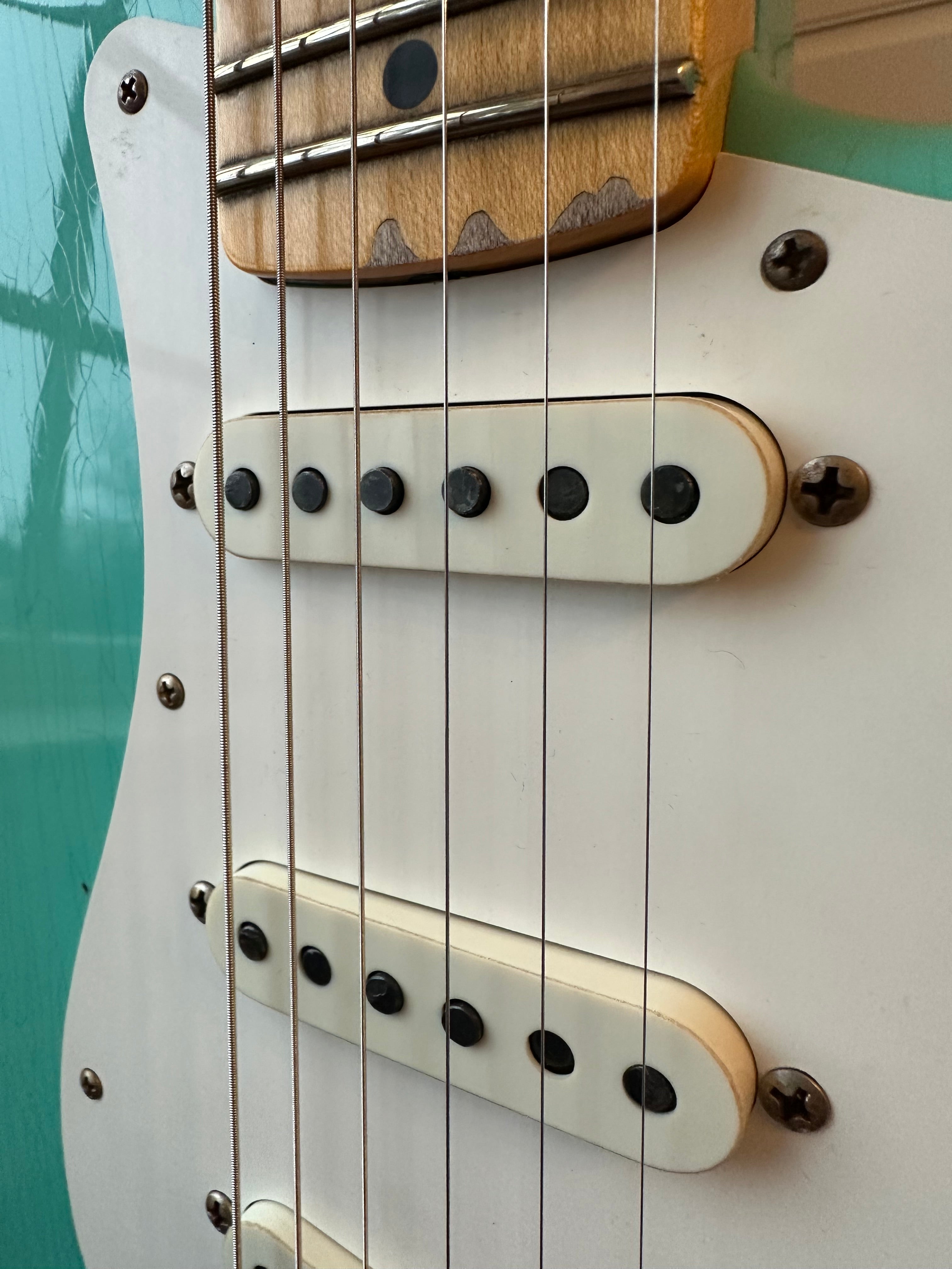2025 Fender Custom Shop Fat 50s Stratocaster Relic B2 Limited - Super Faded Aged Sea Foam Green - Image 4
