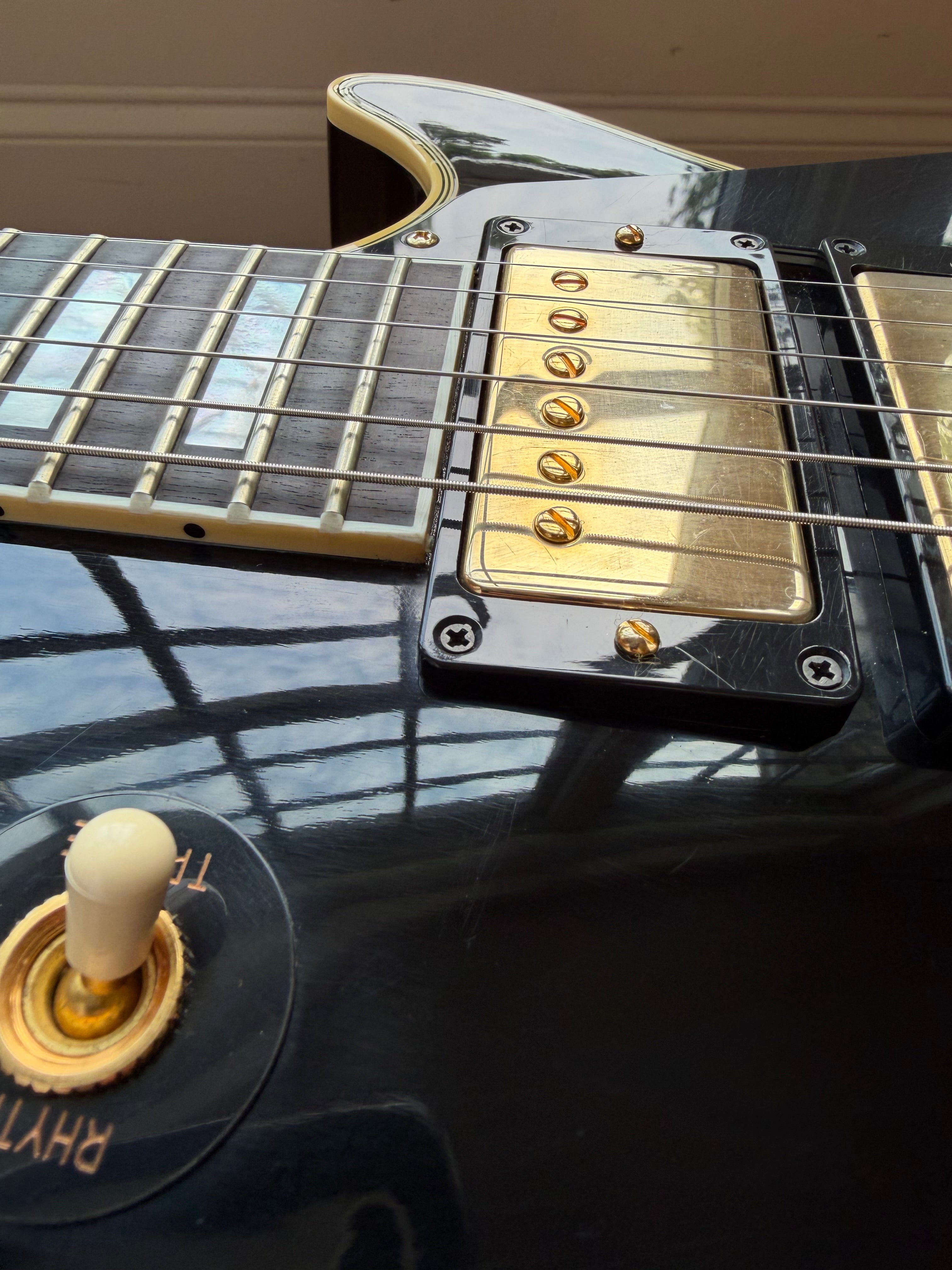 2023 Gibson Custom Shop Les Paul Custom ‘57 Reissue 3 Pickup Black Beauty - Ebony Black