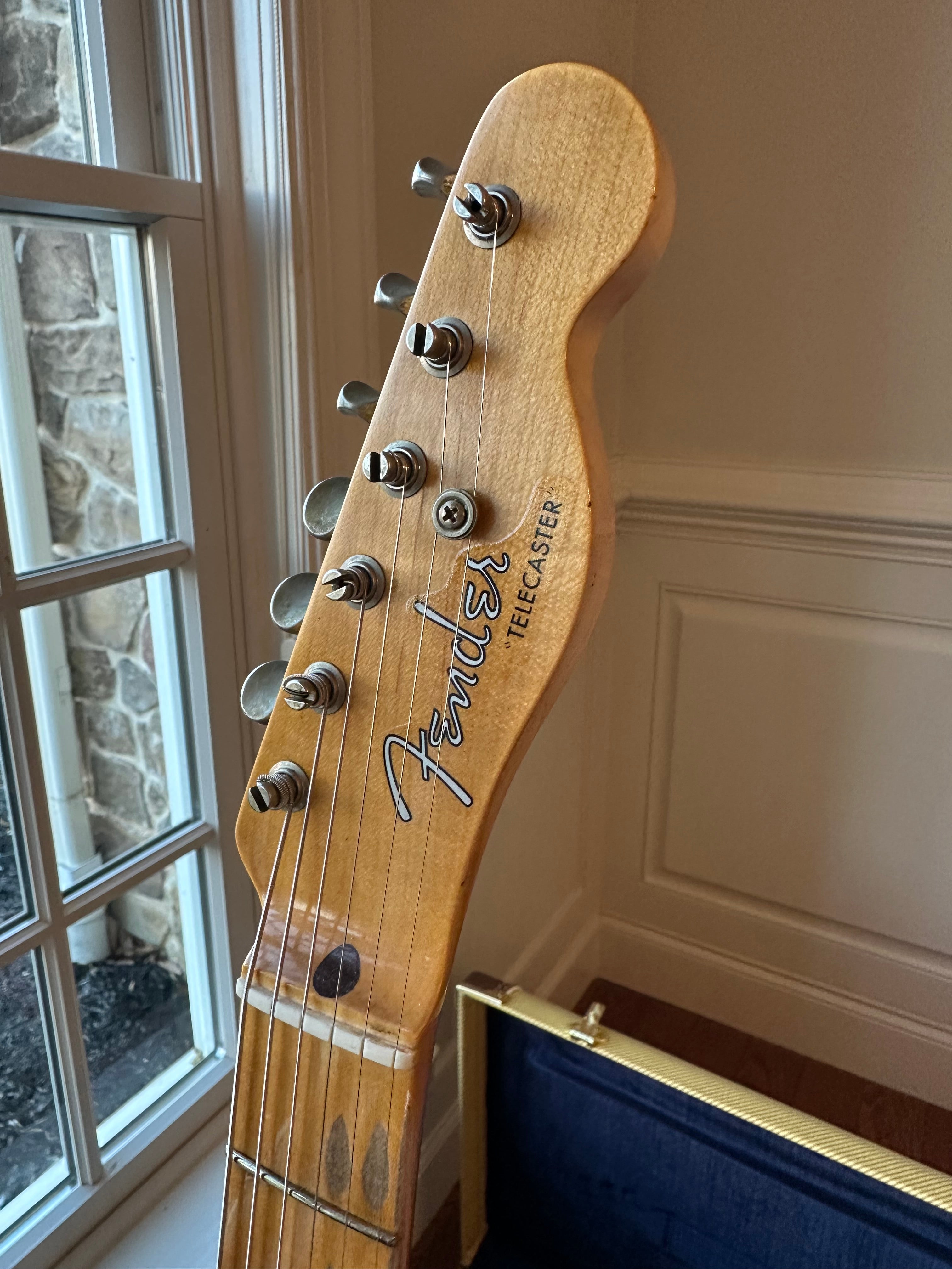 2025 Fender Custom Shop Telecaster Thinline W25-50S Journeyman - Aged Black - Image 8