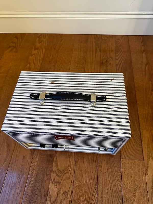 Benson Monarch Head - Oxblood Blue and White Pinstripes - Image 3