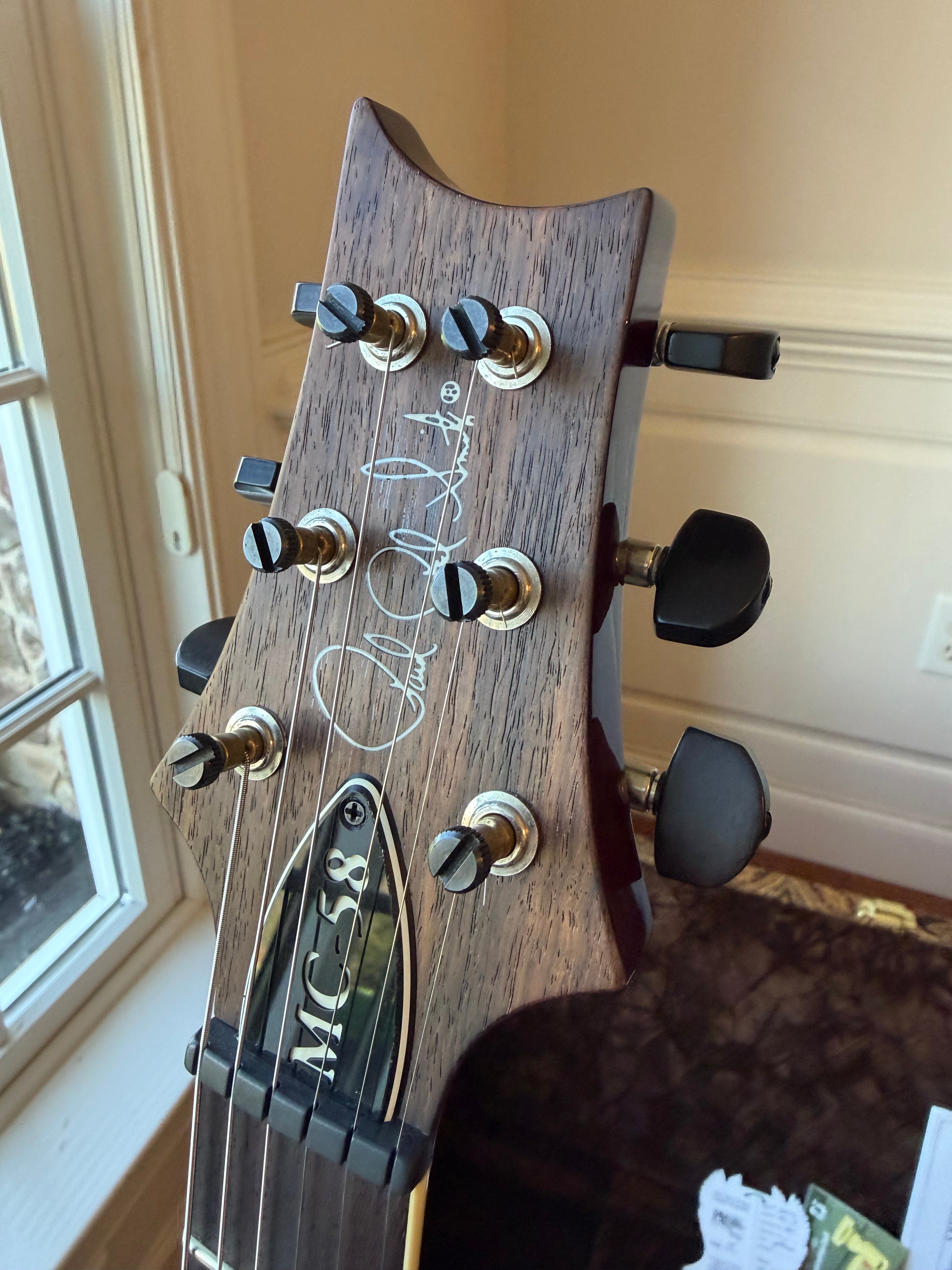 2010 PRS MC-58 McCarty Flame Maple Artist Top - Fire Red Burst