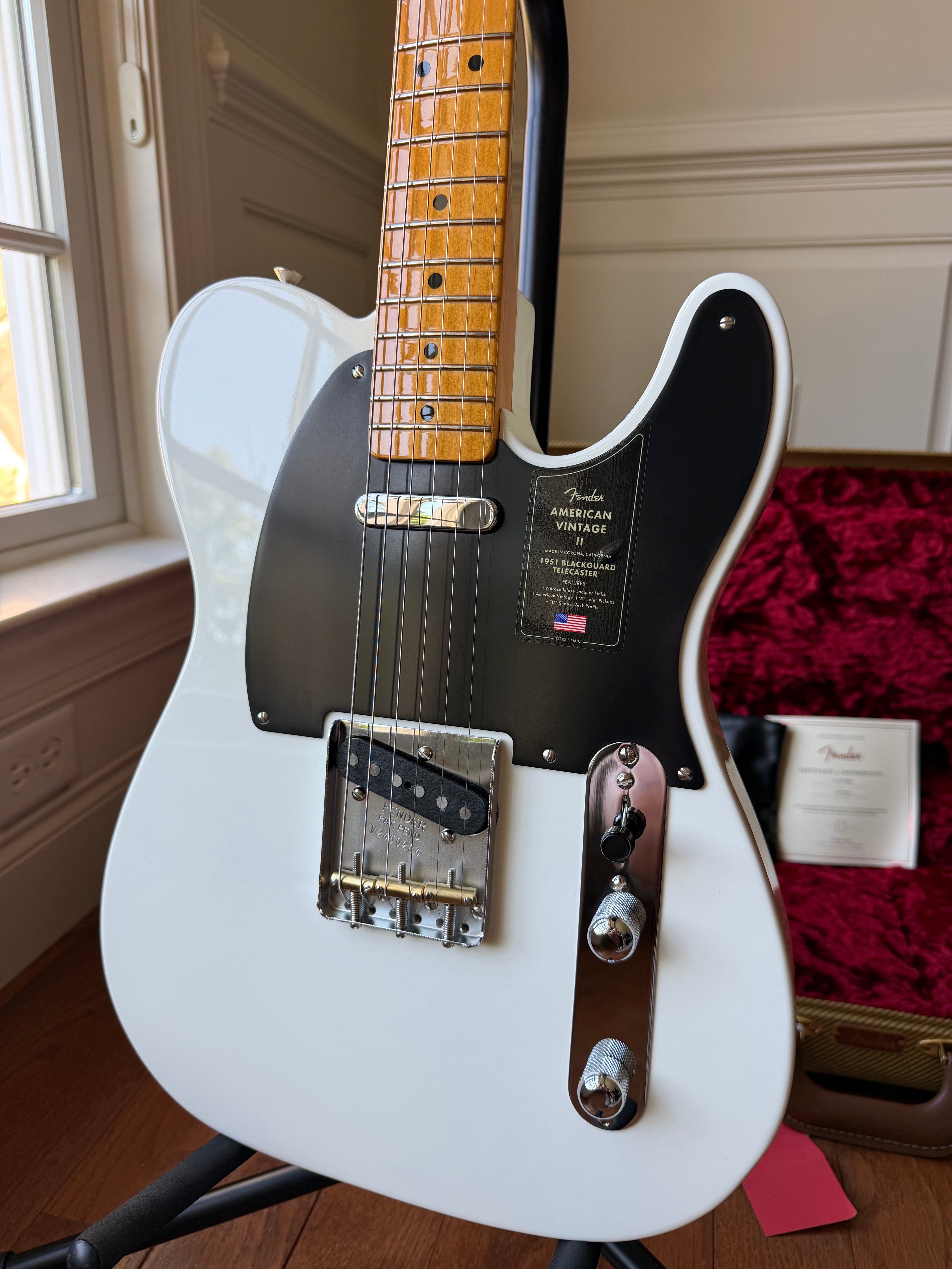 2024 Fender American Vintage II ‘51 Blackguard Telecaster - Prototype White