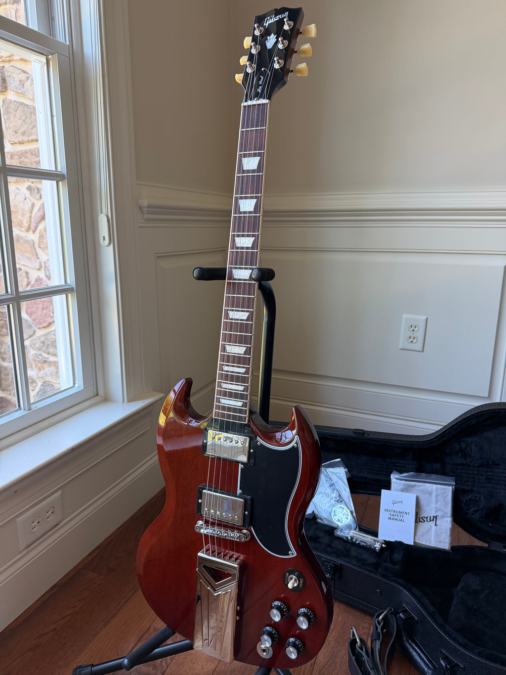 2026 Gibson Jake Kiszka Signature '61 SG Standard - Faded Vintage Cherry Red