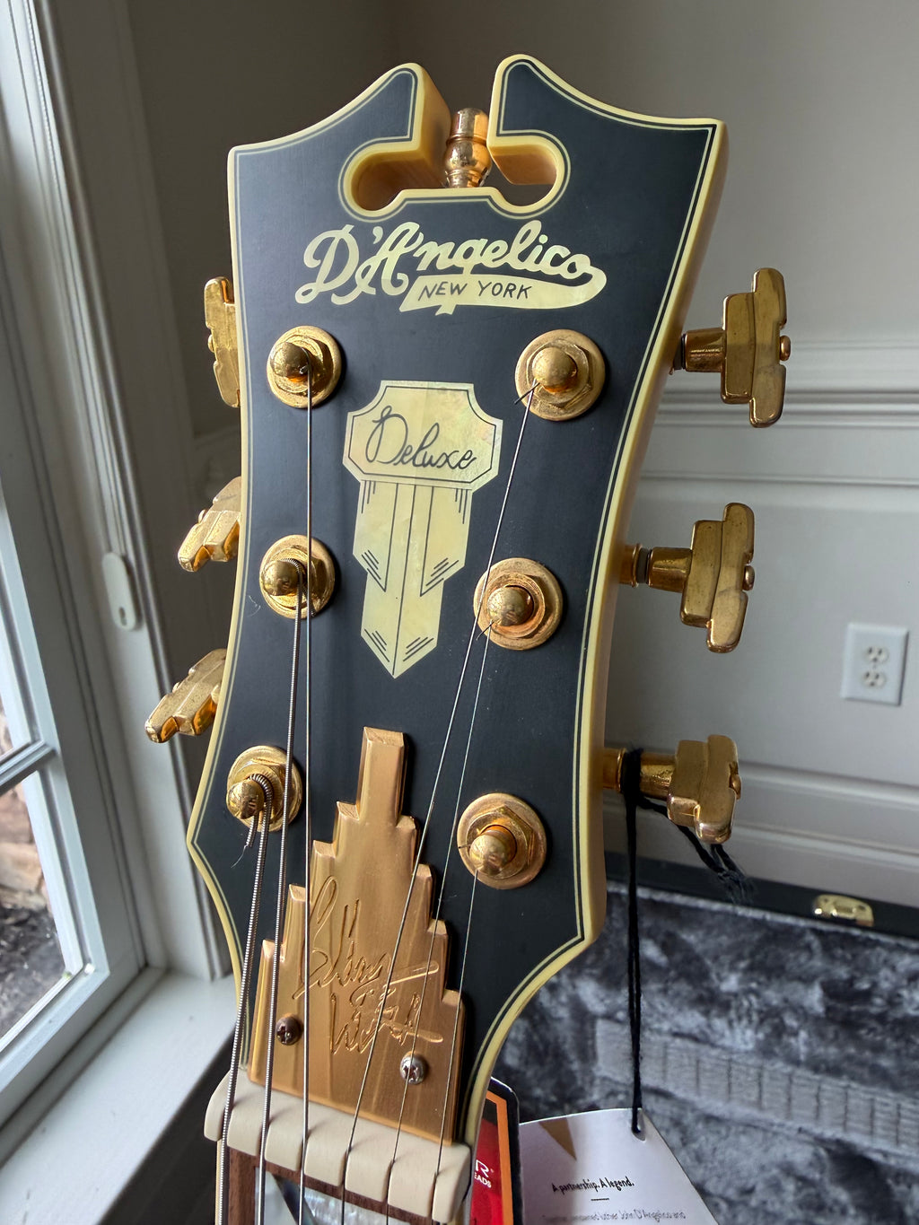 D'Angelico Deluxe Bob Weir Bedford - Matte Stone