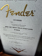 2026 Fender Custom Shop '57 Stratocaster SR25 Heavy Relic - Aged Violin Burst - Image 17