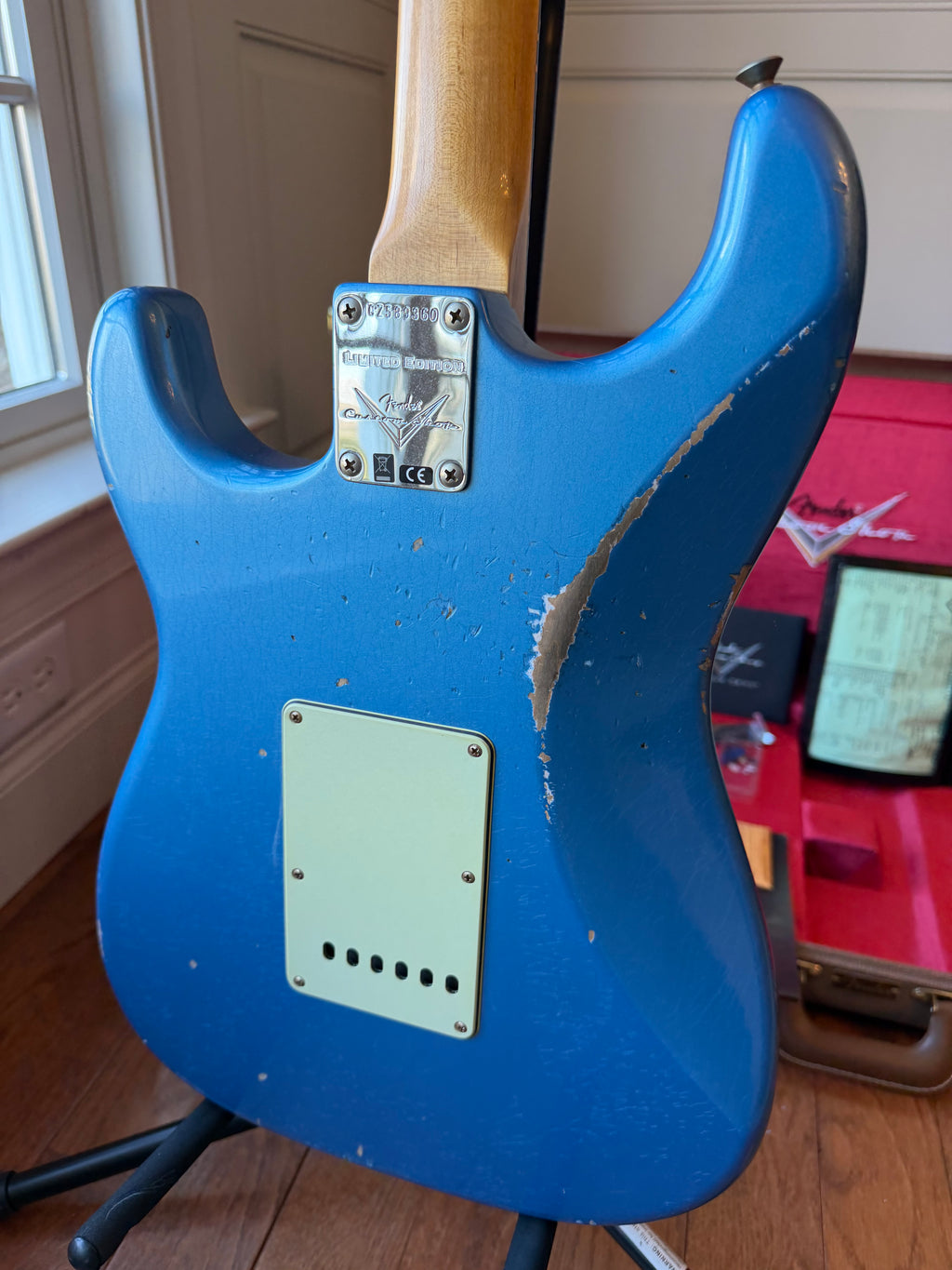 2025 Fender Custom Shop '60 Stratocaster LR25 Relic Limited Edition Matching Headstock - Aged Lake Placid Blue - Image 10