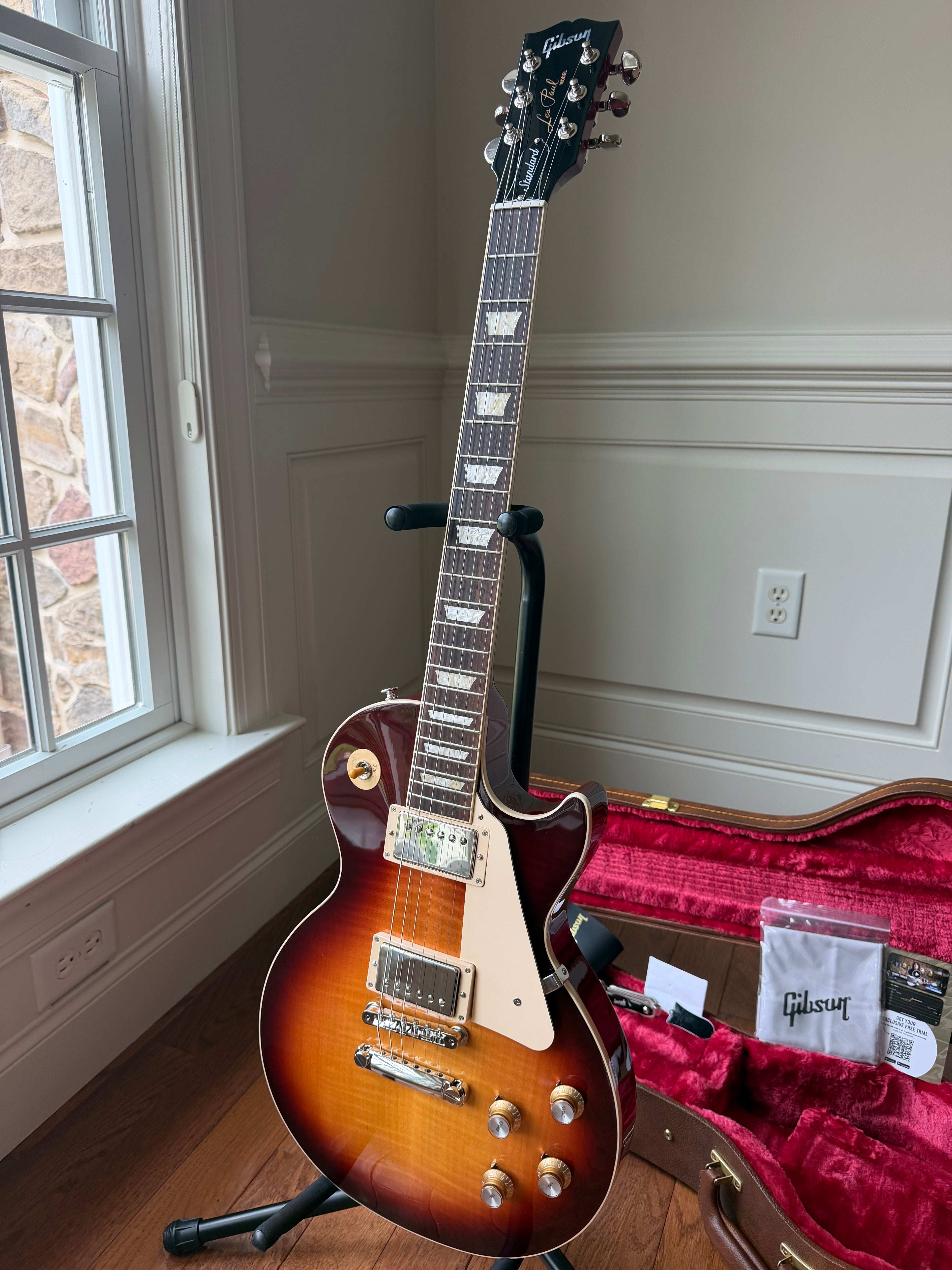 2026 Gibson Les Paul Standard 60s Figured Top - Bourbon Burst