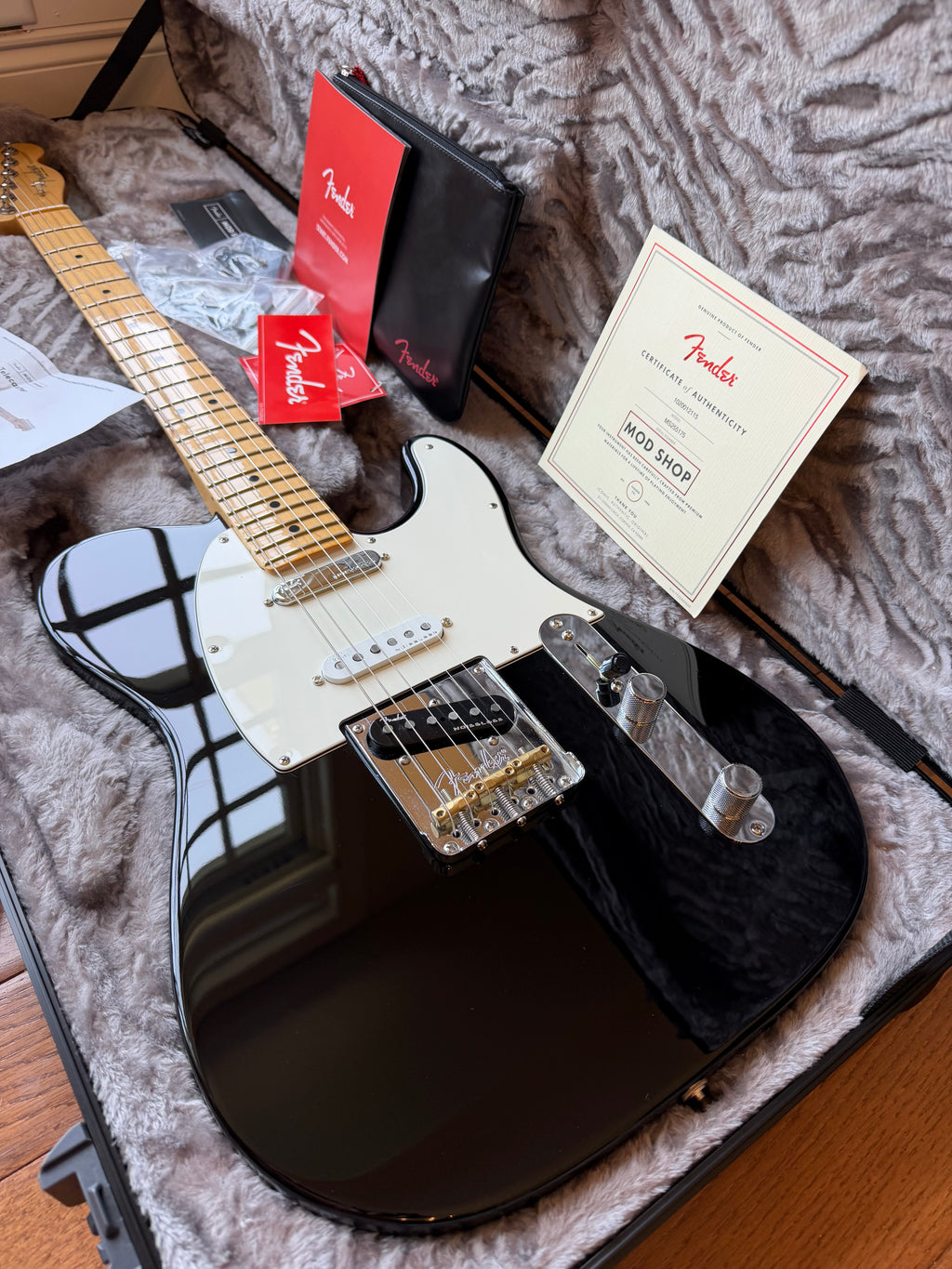 2025 Fender American Nashville Telecaster Mod Shop Maple - Black
