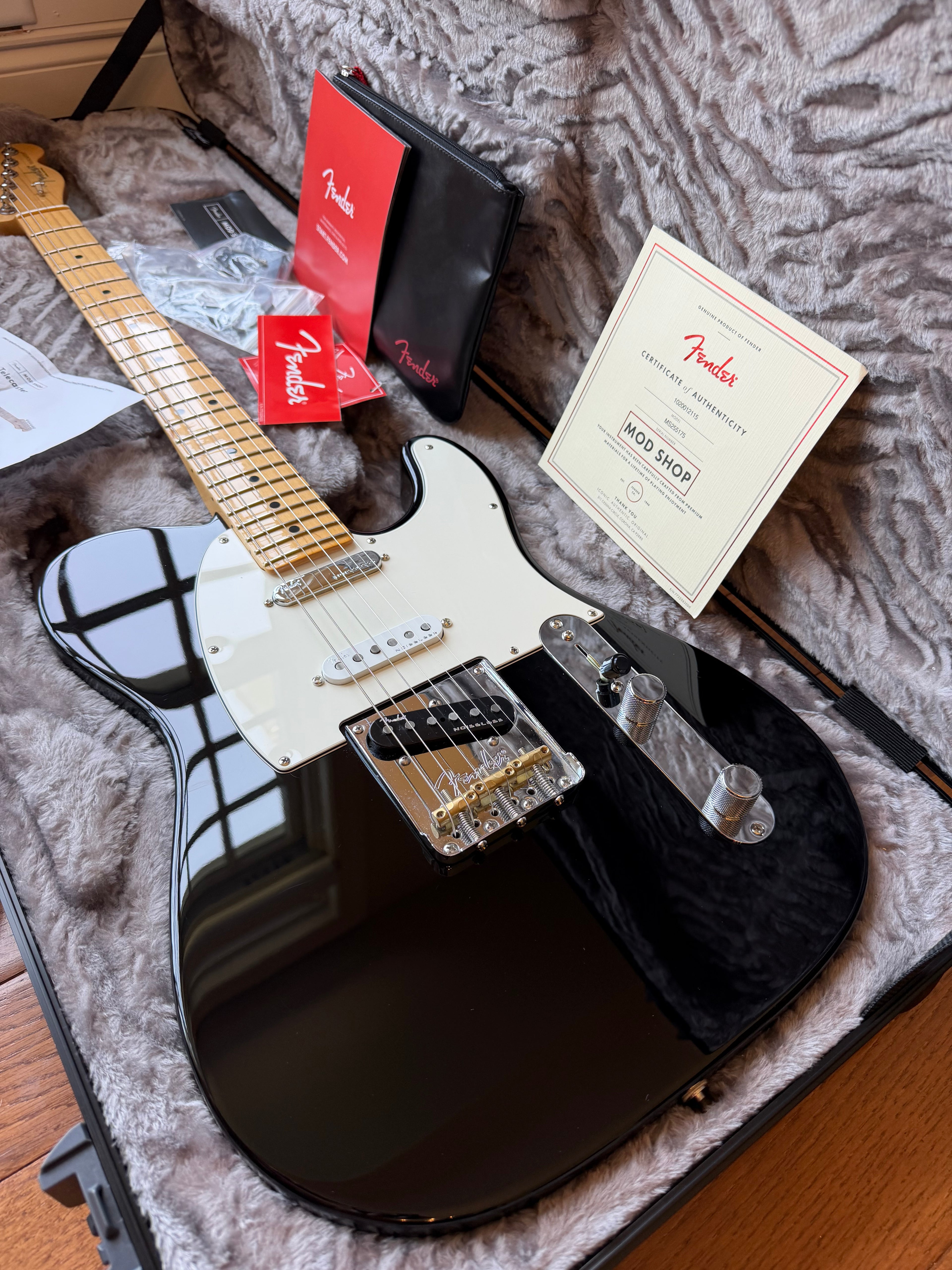 2025 Fender American Nashville Telecaster Mod Shop Maple - Black