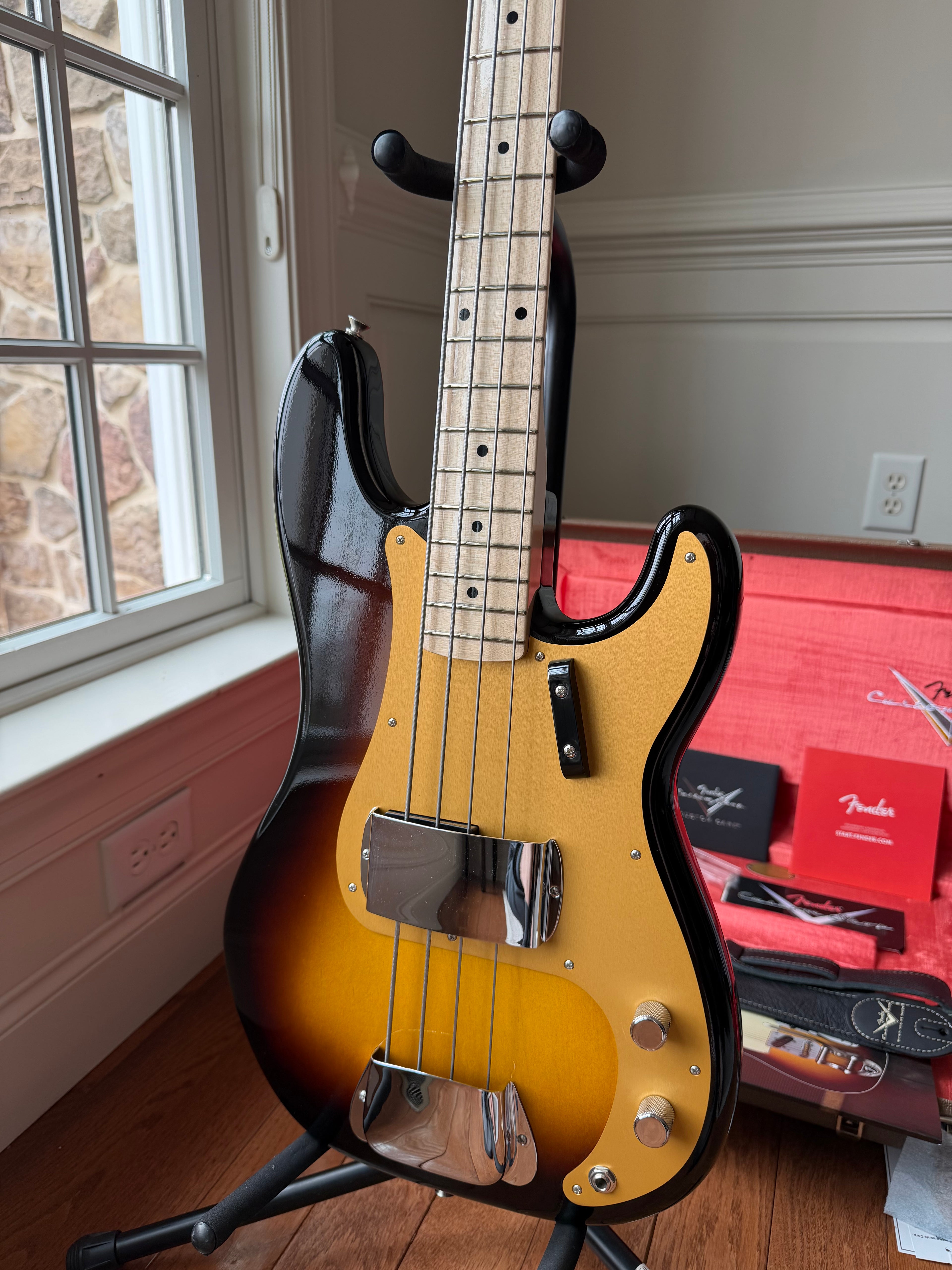 2025 Fender Custom Shop '57 Precision Bass Vintage Custom Time Capsule TCP - Wide Fade 2 Color Sunburst - Image 2