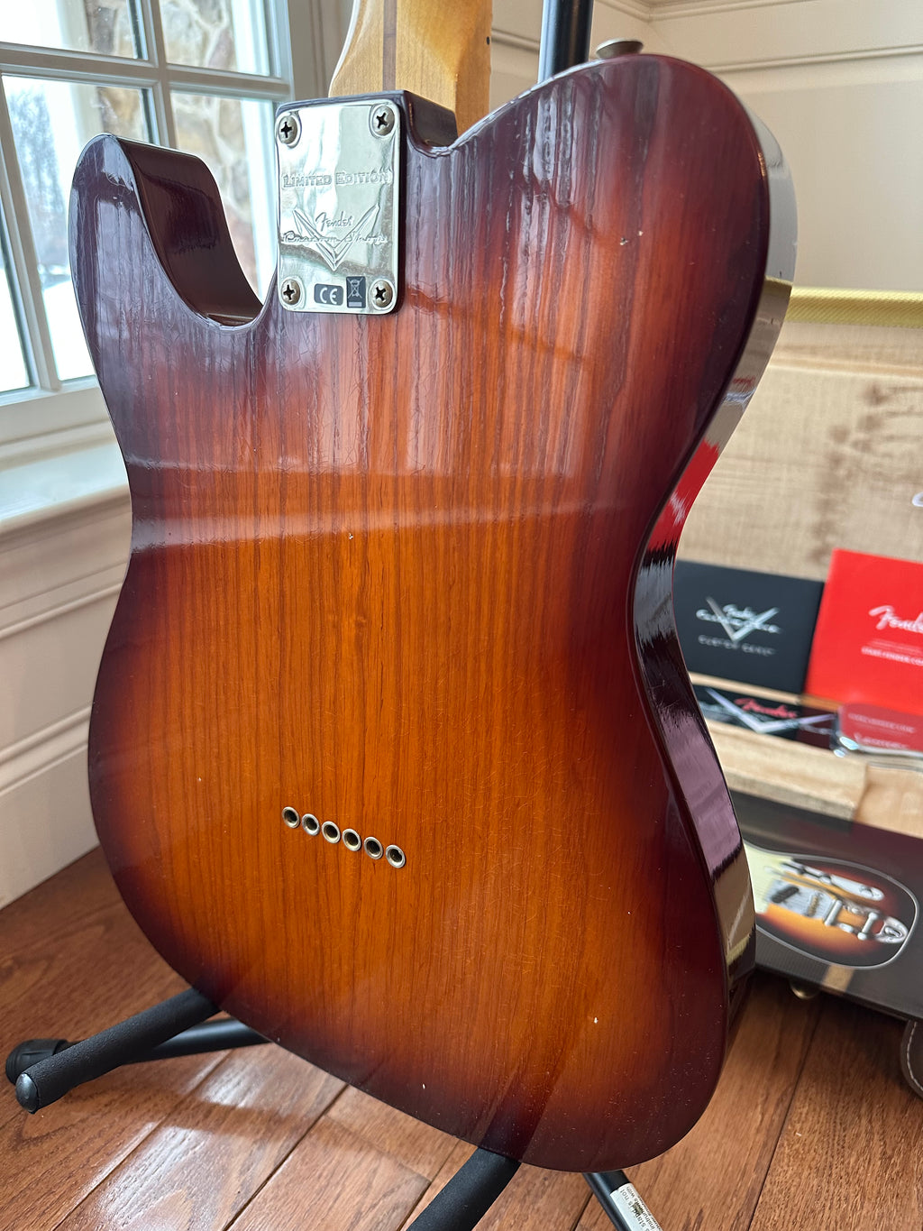 2025 Fender Custom Shop Telecaster Thinline W25 50s Journeyman - Aged Violin Burst - Image 11