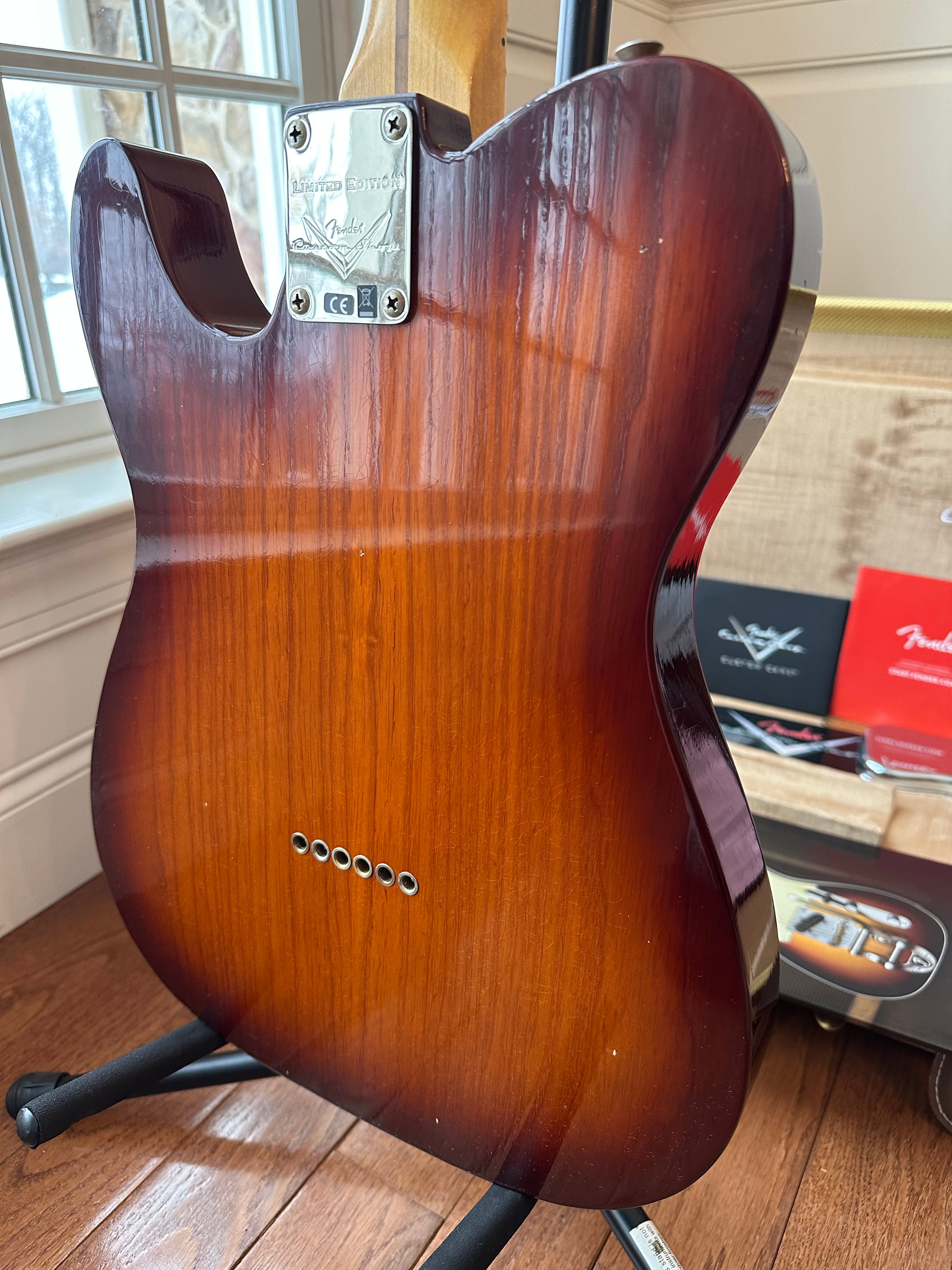 2025 Fender Custom Shop Telecaster Thinline W25 50s Journeyman - Aged Violin Burst - Image 11