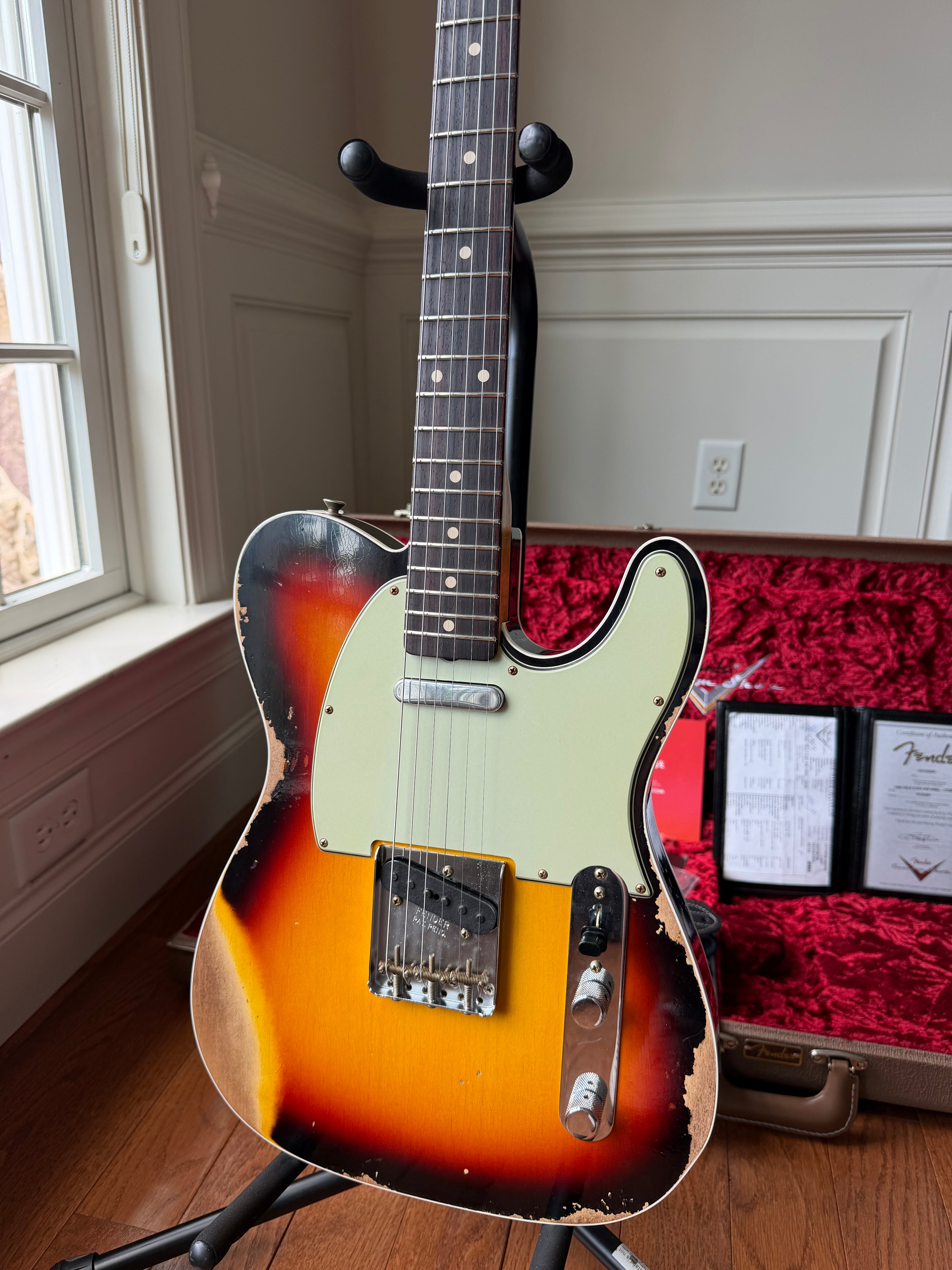 2025 Fender Custom Shop ‘60 Telecaster Custom Heavy Relic - 3 Color Sunburst